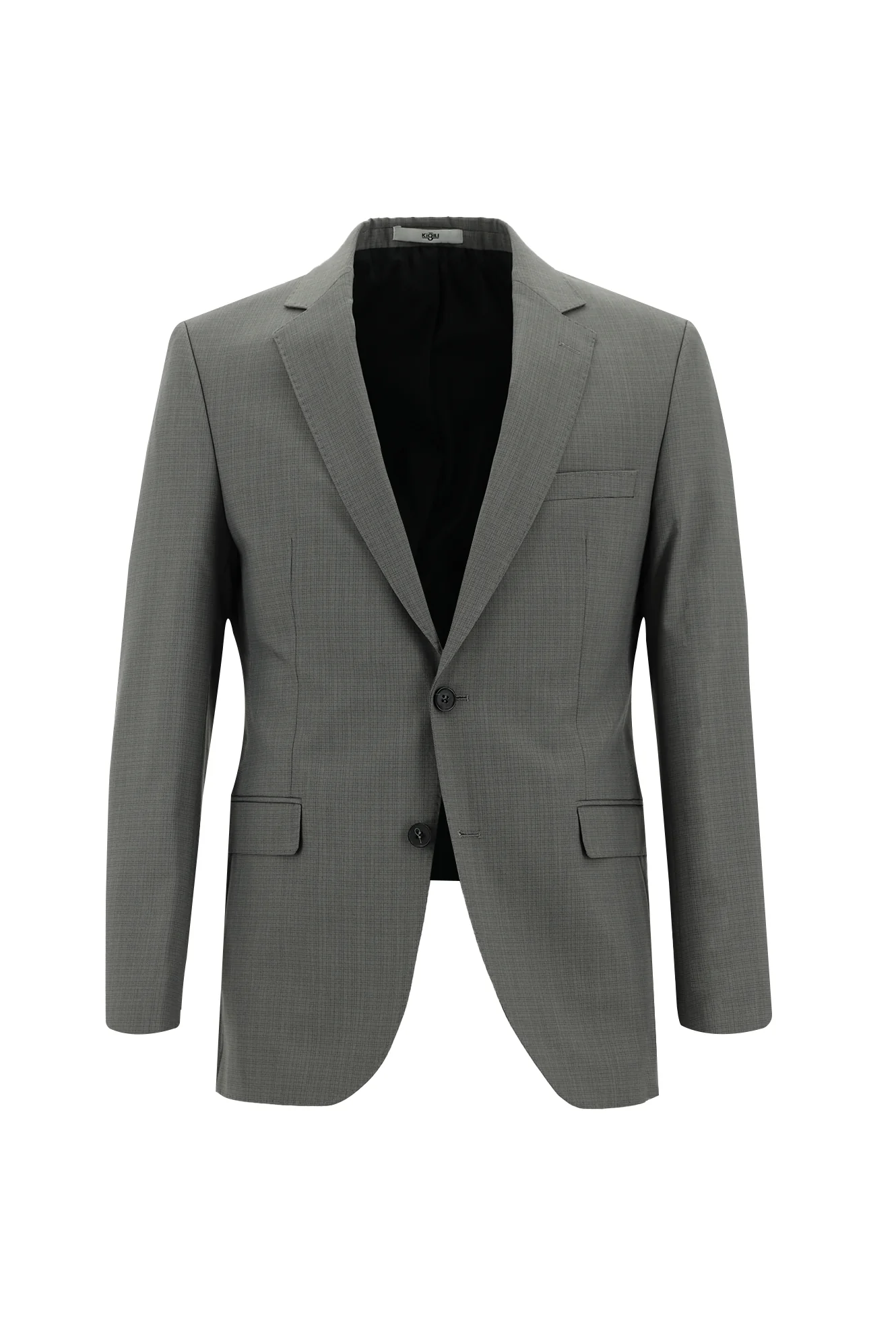 Açık Vizon 7 Drop Slim Fit Dar Kesim Desenli Takım Elbise - Image 2