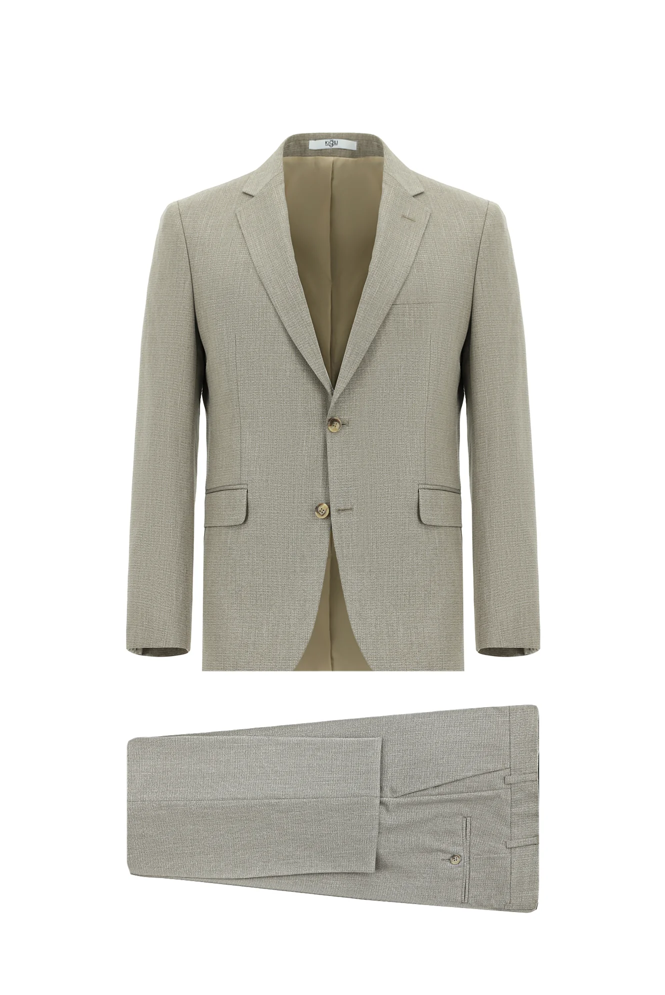 Açık Vizon 7 Drop Slim Fit Dar Kesim Takım Elbise