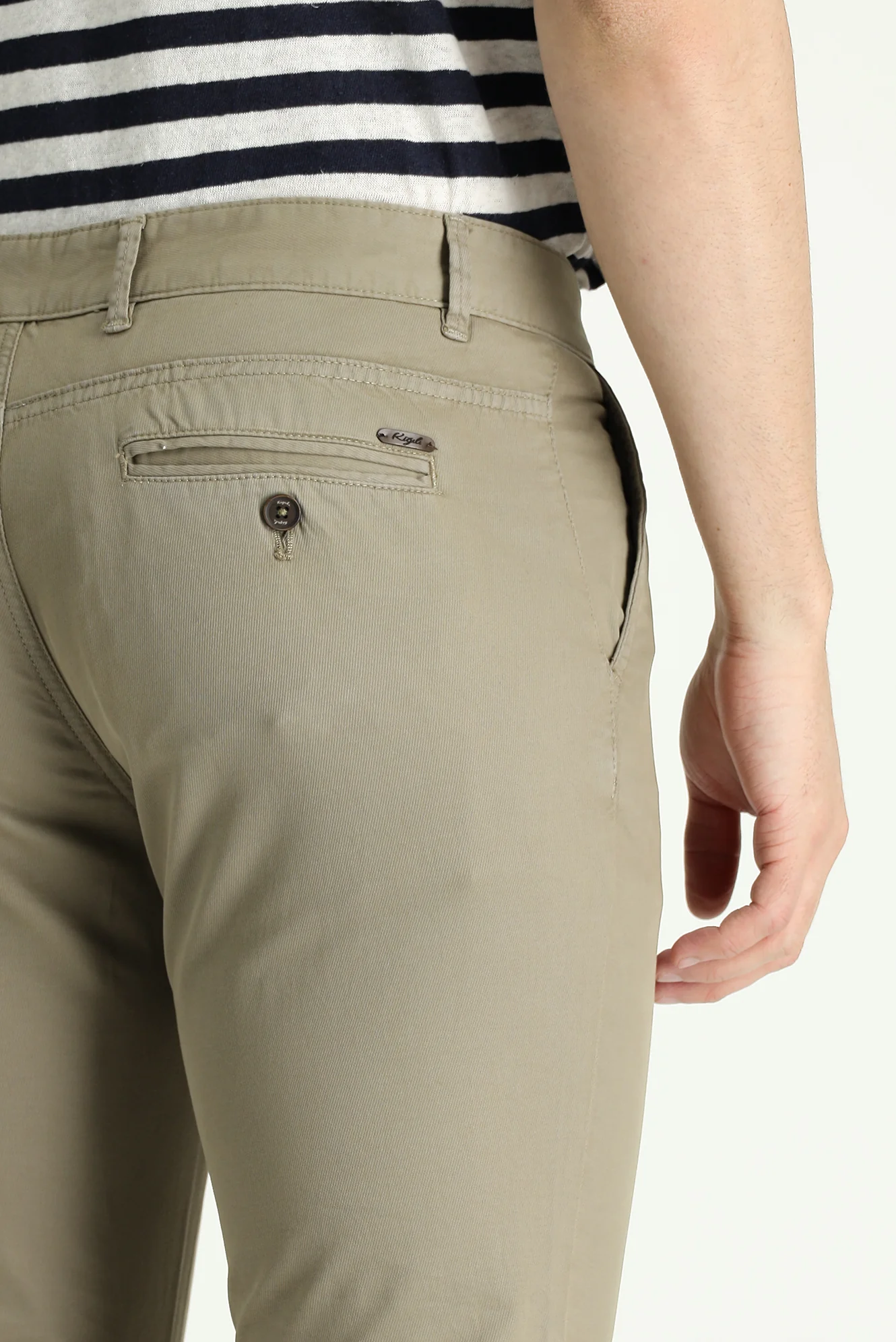 Açık Vizon Slim Fit Dar Kesim Likralı Kanvas / Chino Pantolon - Image 4