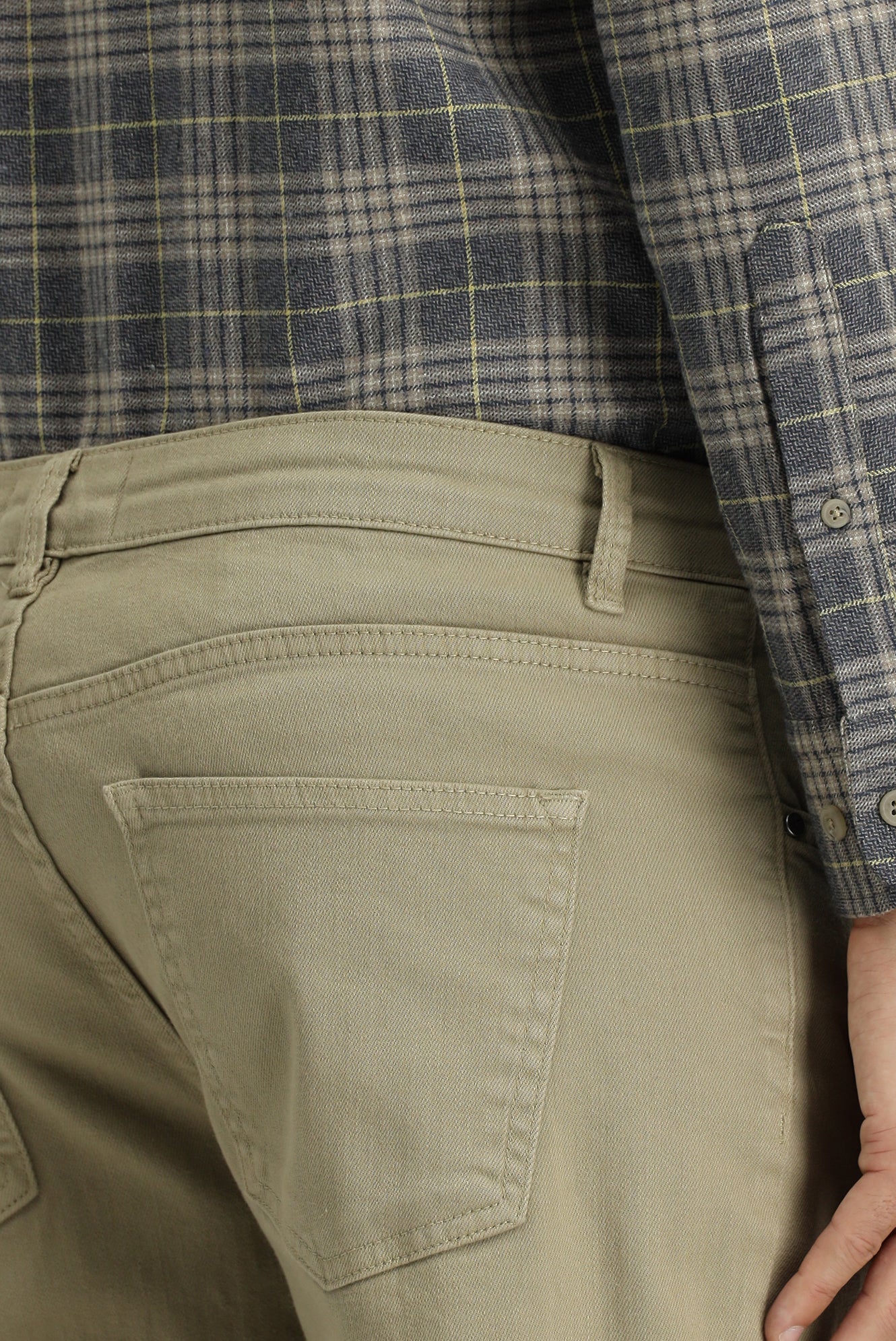 Açık Vizon Slim Fit Dar Kesim Likralı Kanvas / Chino Pantolon - Image 5