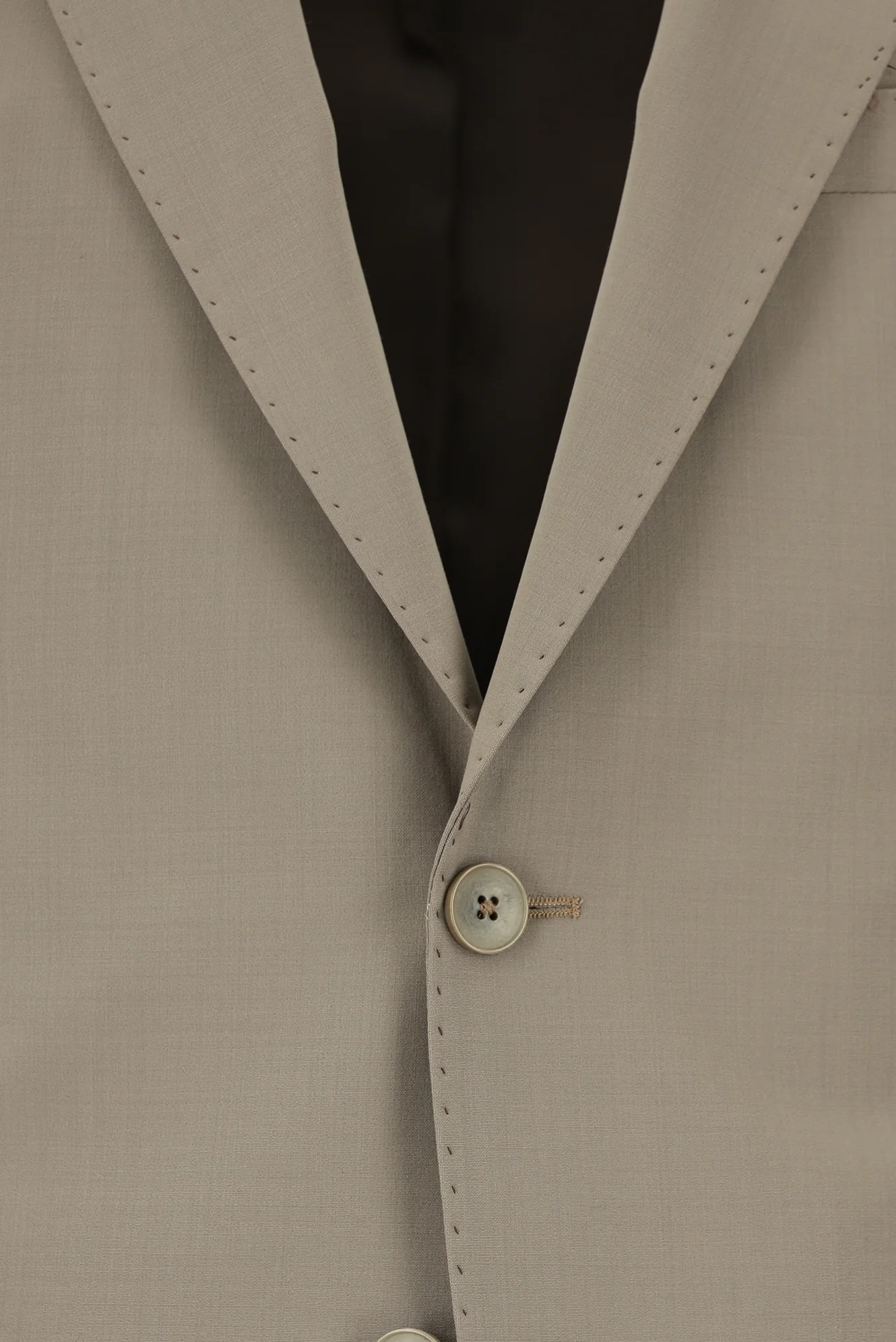 Açık Vizon 7 Drop Slim Fit Dar Kesim Yünlü Takım Elbise - Image 4