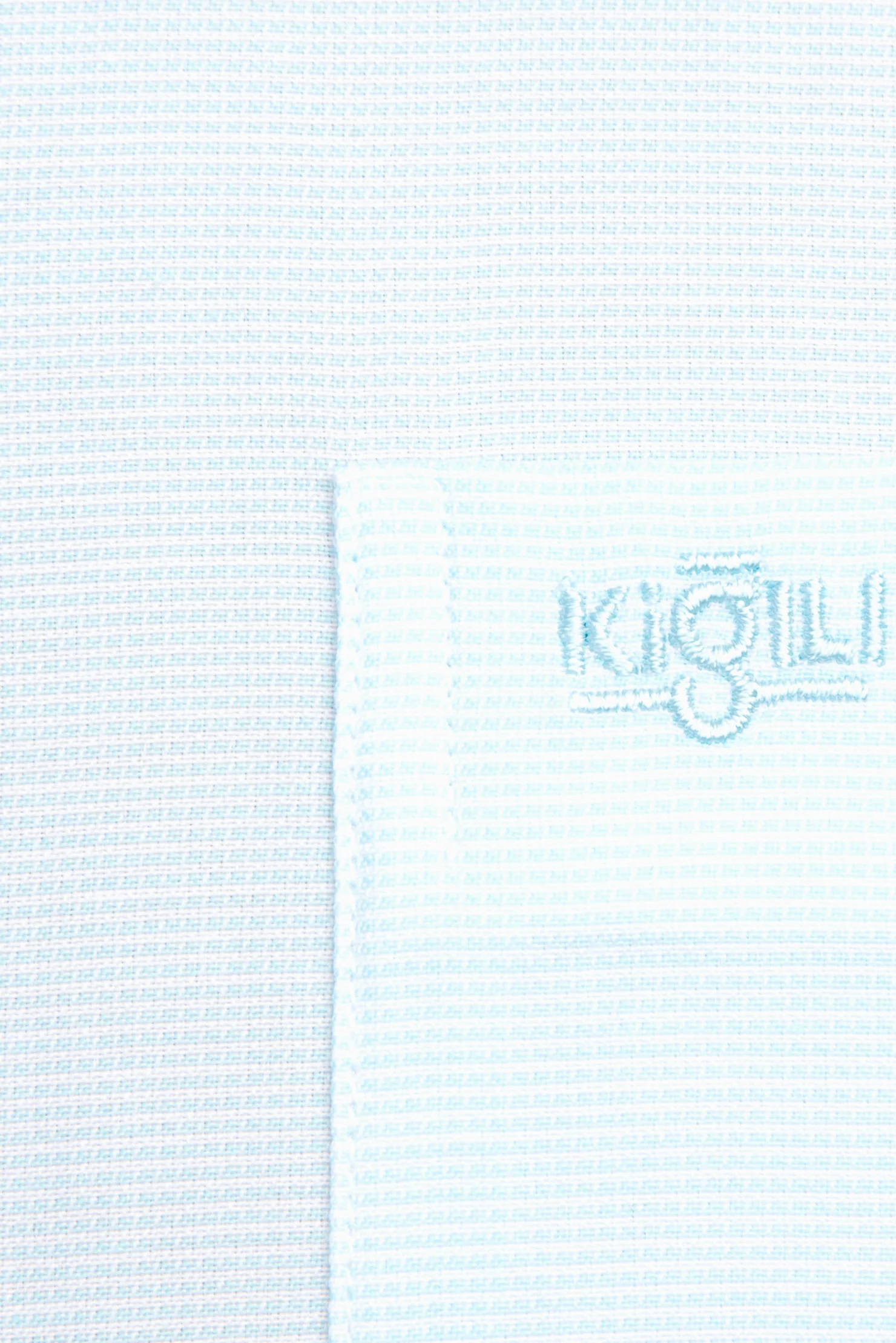 Açık Yeşil Kısa Kol Desenli Klasik Gömlek - Image 5