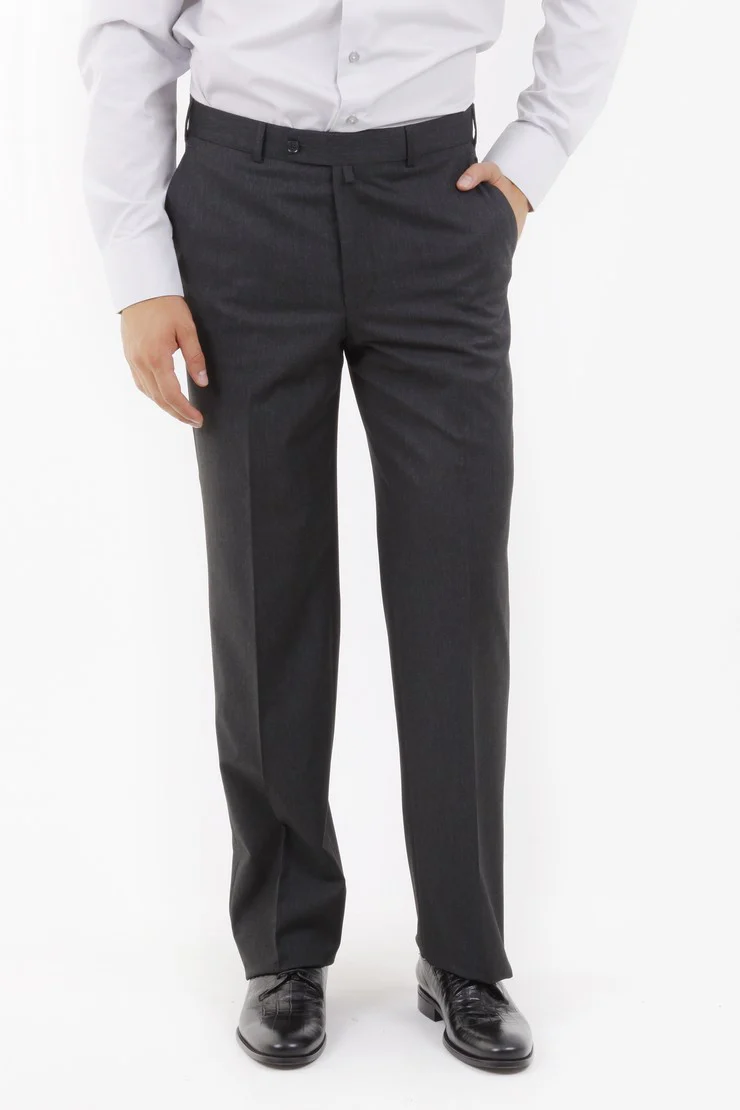 Antrasit 6 Drop Regular Fit Standart Kesim Klasik Kumaş Pantolon - Image 2