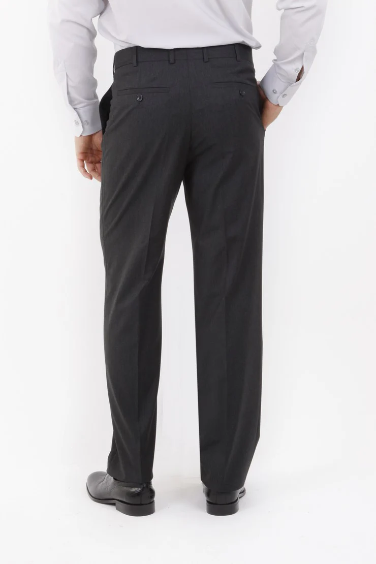Antrasit 6 Drop Regular Fit Standart Kesim Klasik Kumaş Pantolon - Image 4