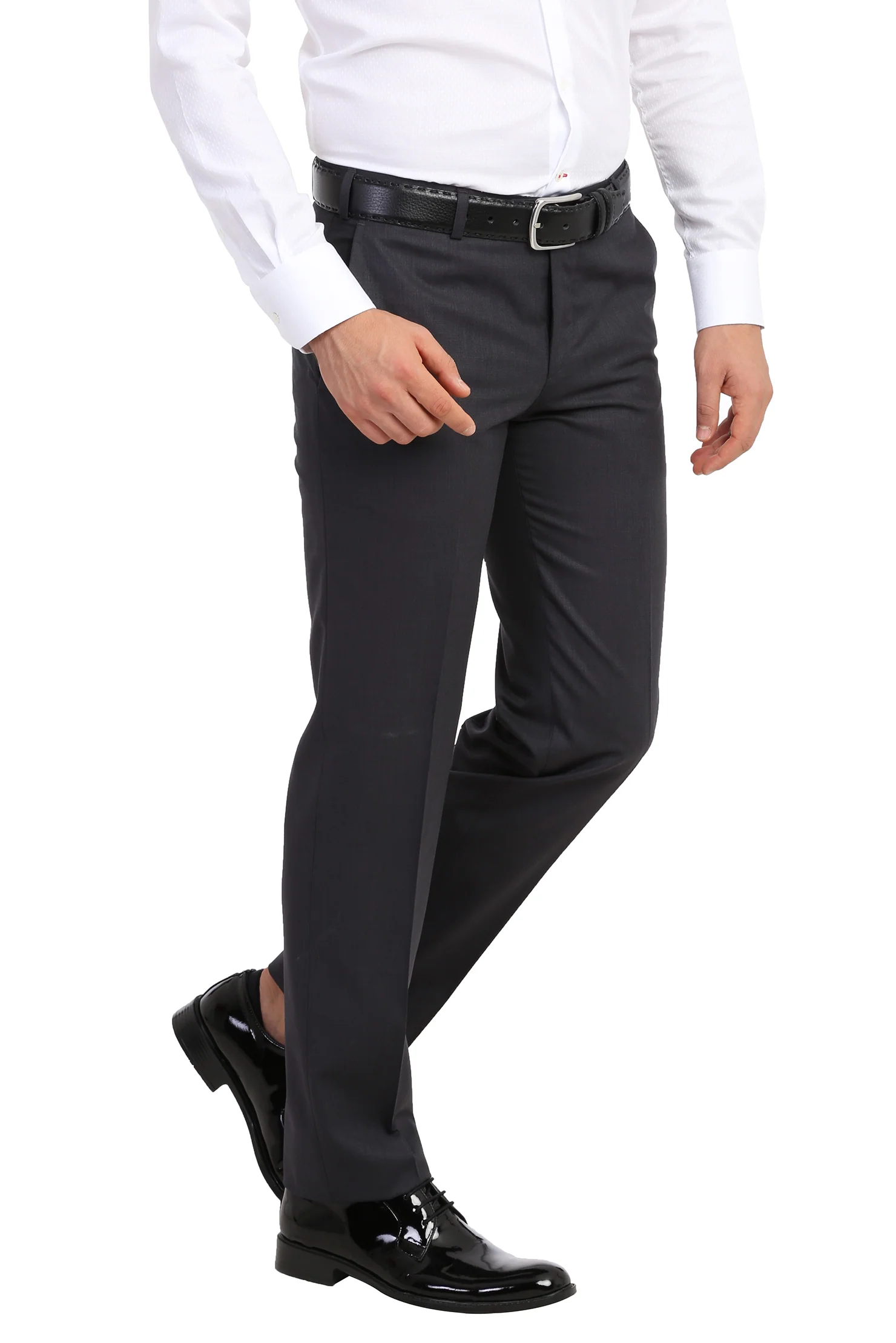Antrasit 7 Drop Slim Fit Dar Kesim Klasik Pantolon - Image 3