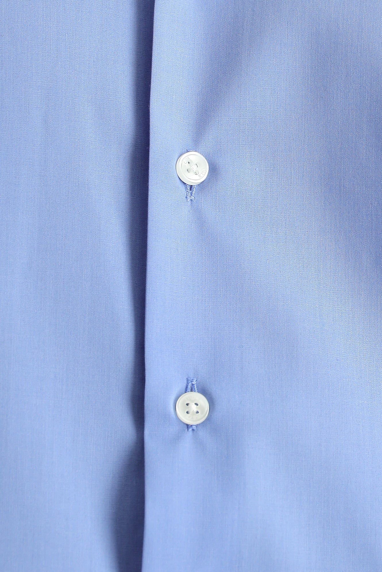 Aqua Mavisi Uzun Kol Slim Fit Düğmeli Yaka Pamuklu Non Iron Ütü Gerektirmeyen Gömlek - Image 6