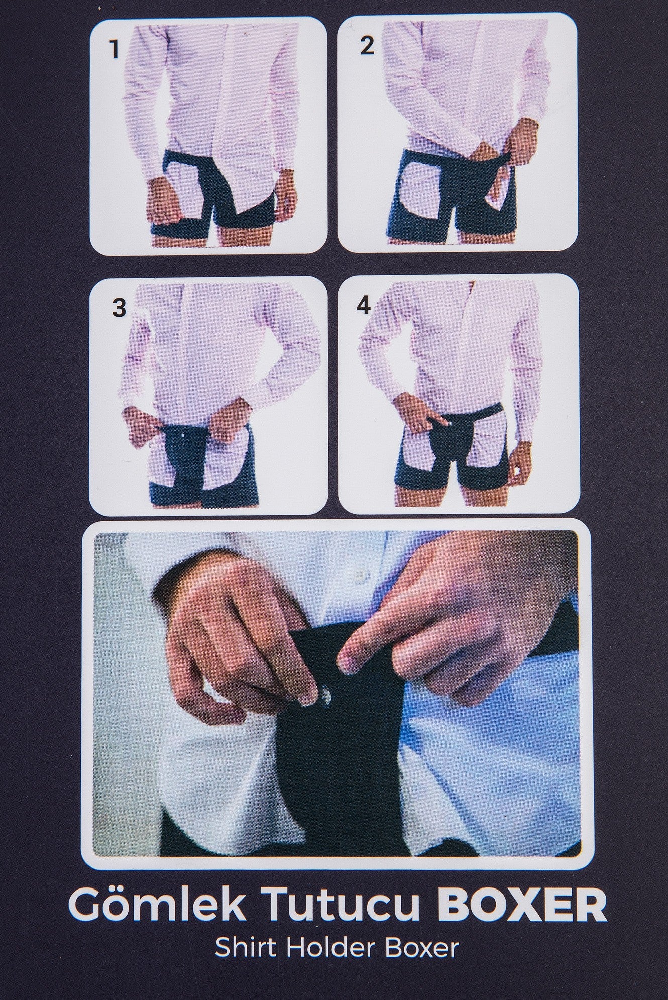 Beyaz Gömlek Tutucu Boxer - Image 4