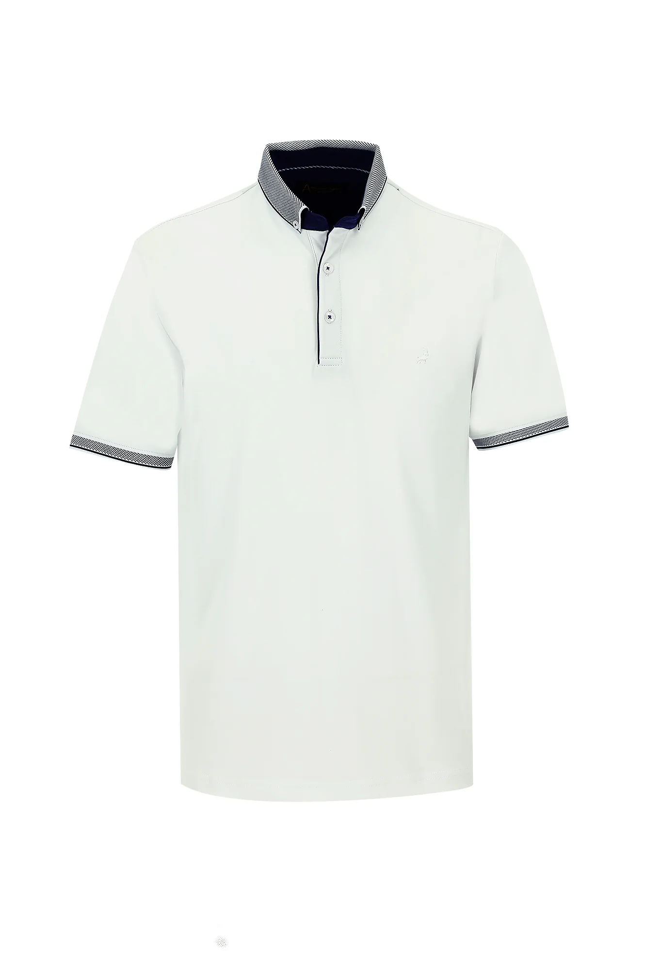 Beyaz Polo Yaka Regular Fit Tişört