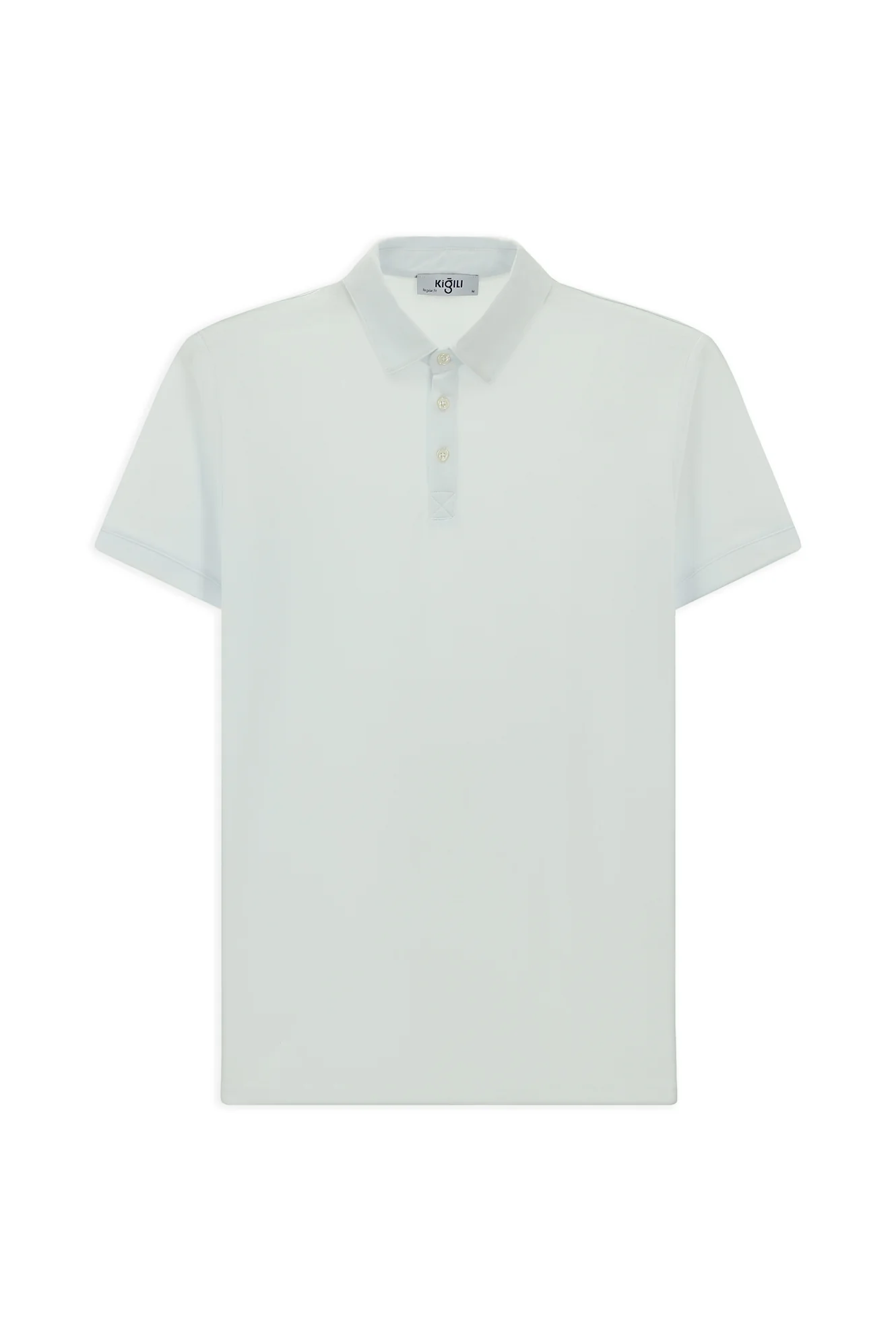 Beyaz Regular Fit Pamuk Polo Yaka Tişört