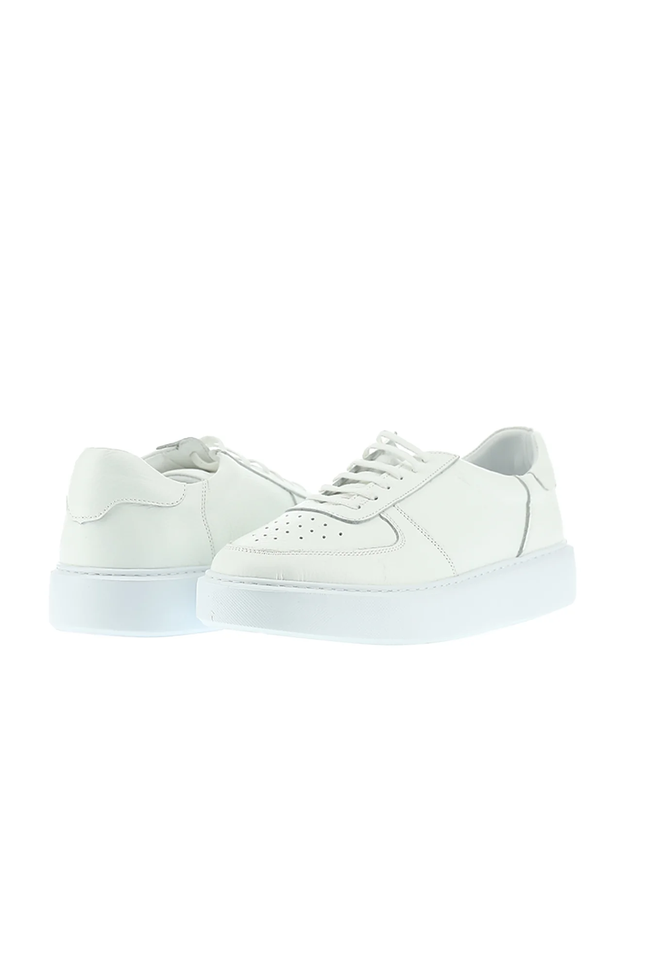 Beyaz Sneaker Deri Ayakkabı