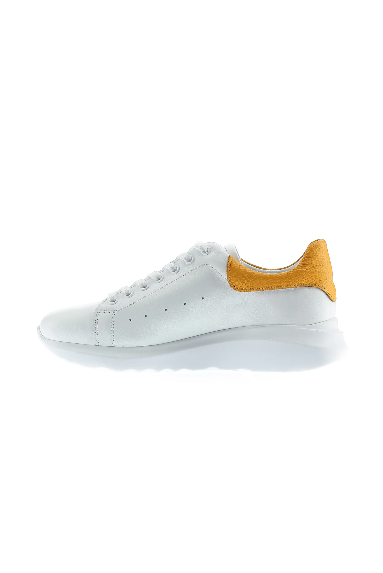 Beyaz Sneaker Deri Ayakkabı - Image 4