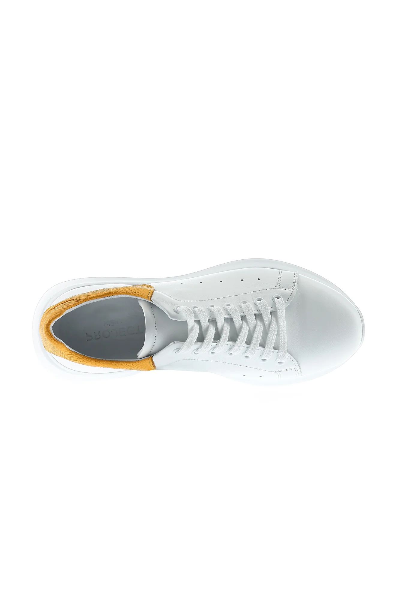 Beyaz Sneaker Deri Ayakkabı - Image 7