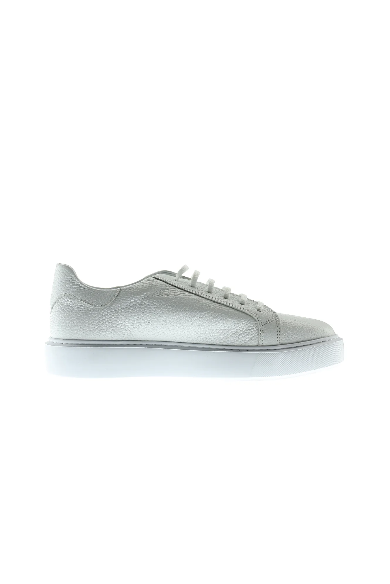 Beyaz Sneaker Deri Ayakkabı - Image 3