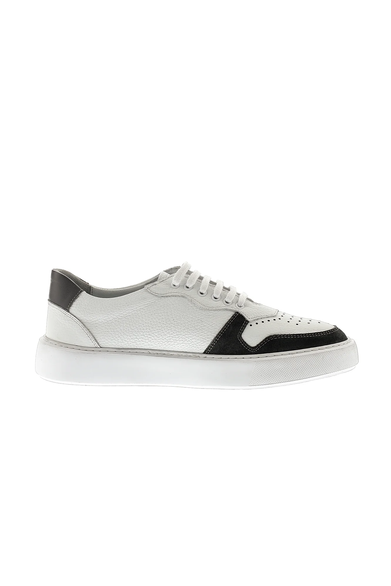 Beyaz Sneaker Deri Ayakkabı - Image 4