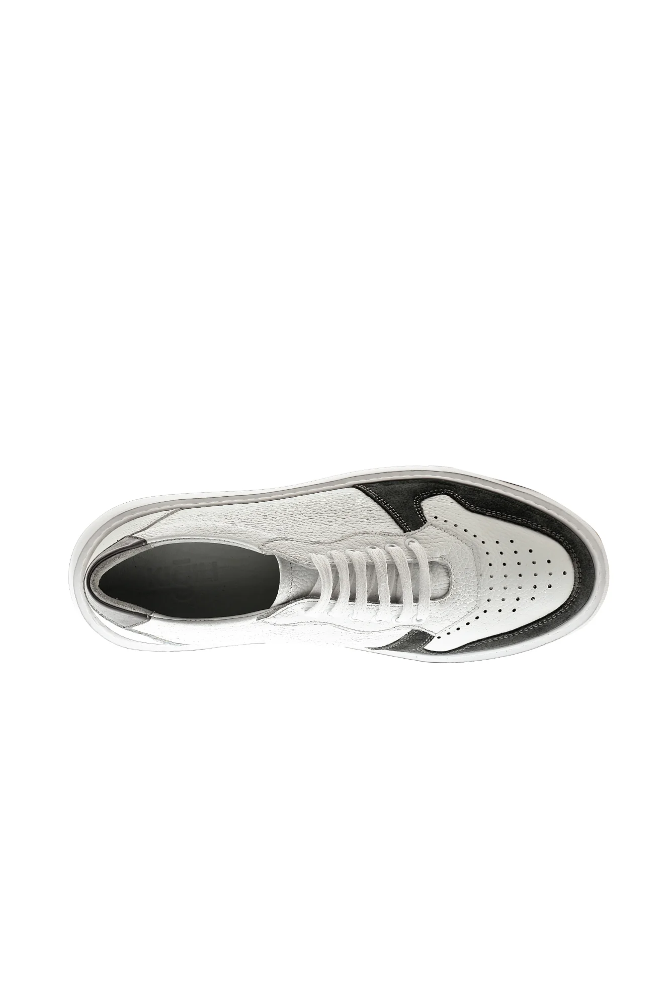Beyaz Sneaker Deri Ayakkabı - Image 6