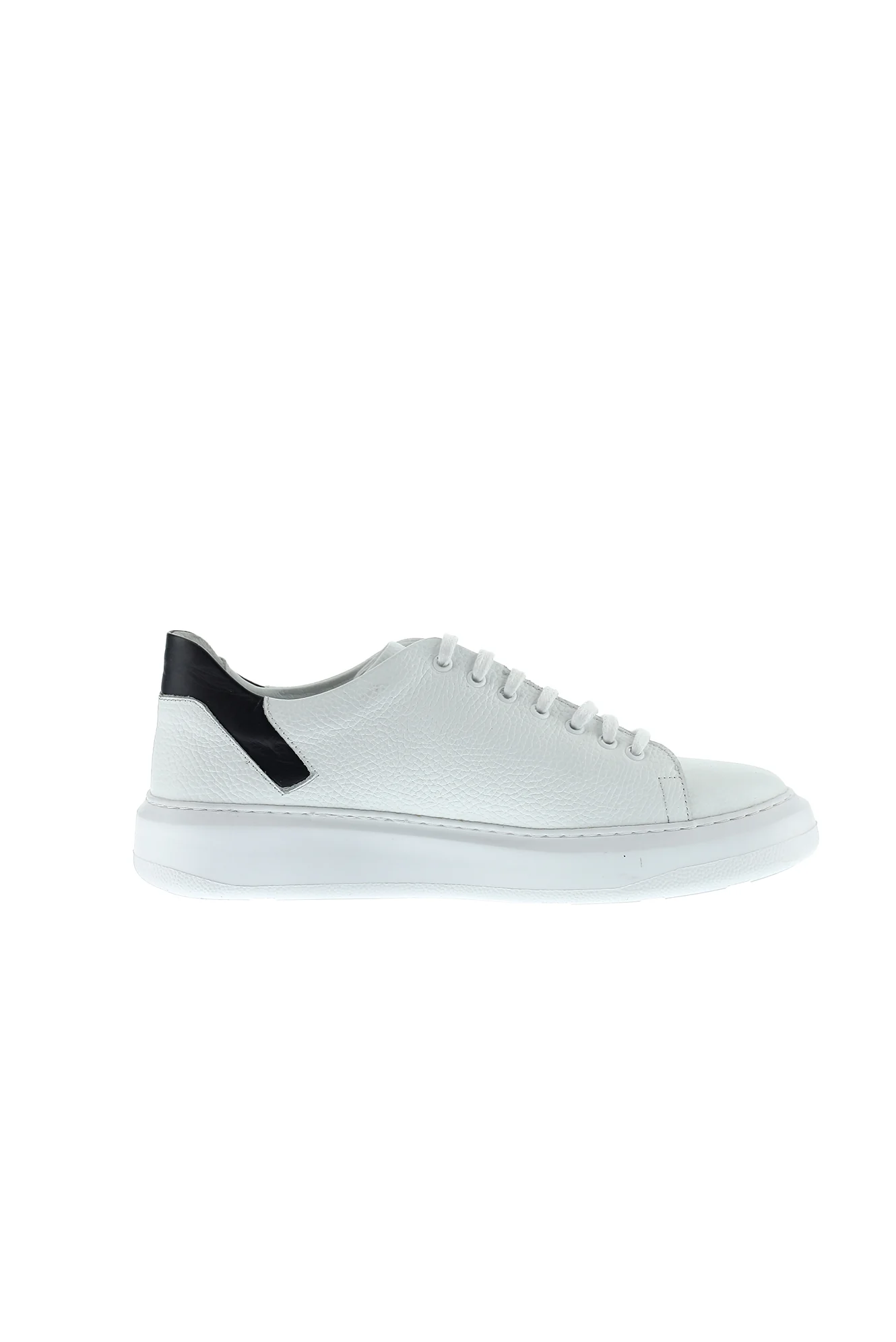 Beyaz Sneaker Deri Ayakkabı - Image 4