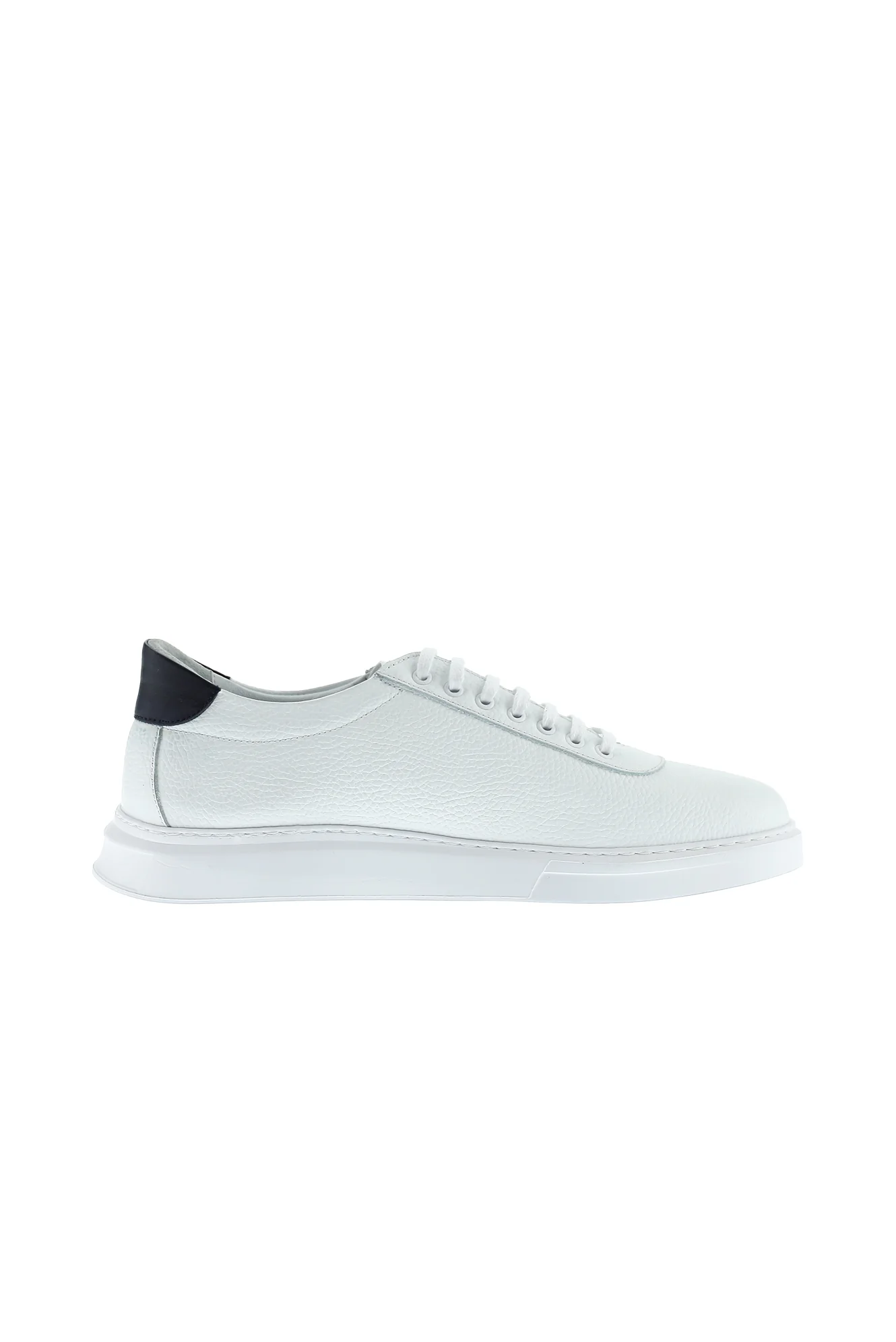 Beyaz Sneaker Deri Ayakkabı - Image 4