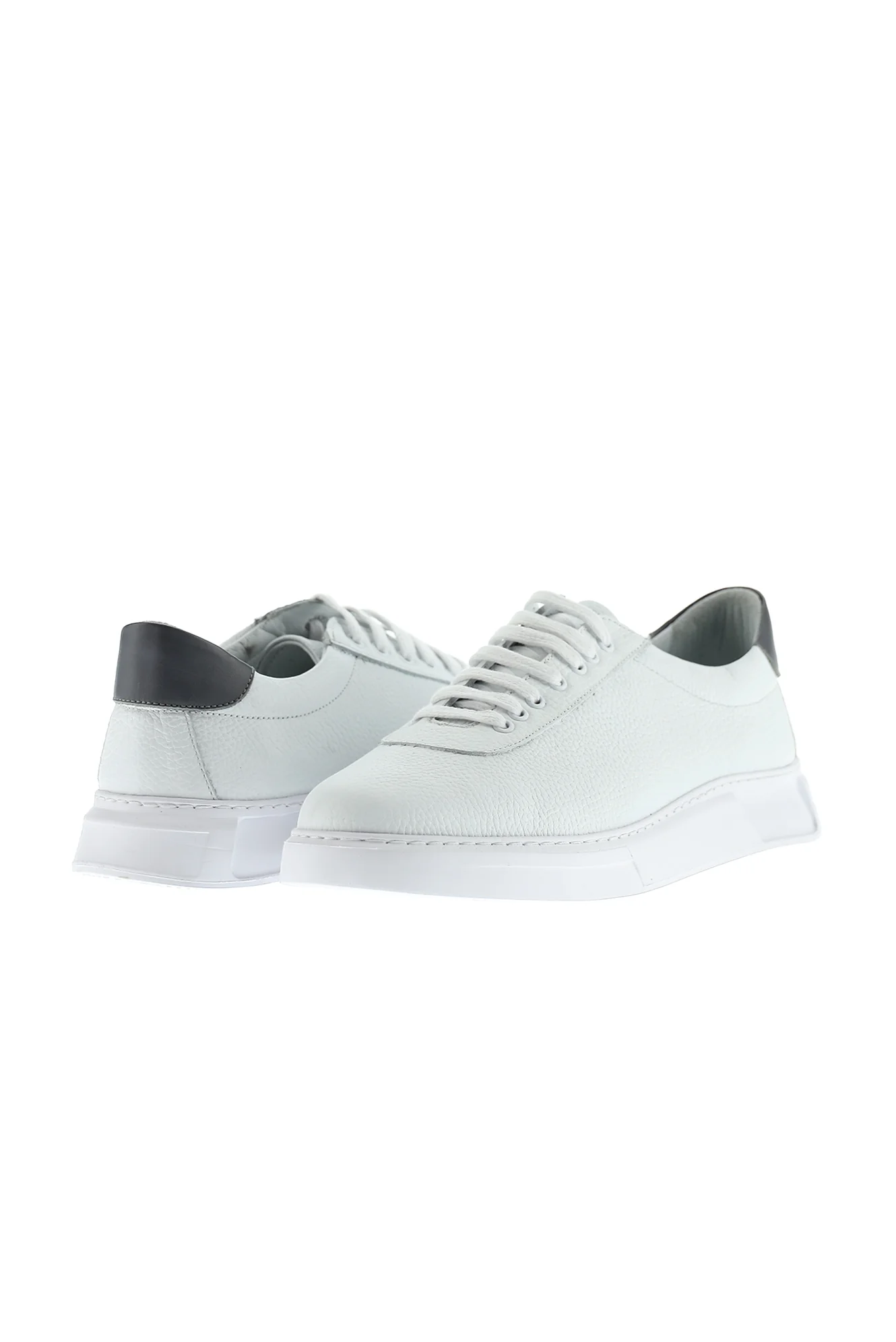 Beyaz Sneaker Deri Ayakkabı
