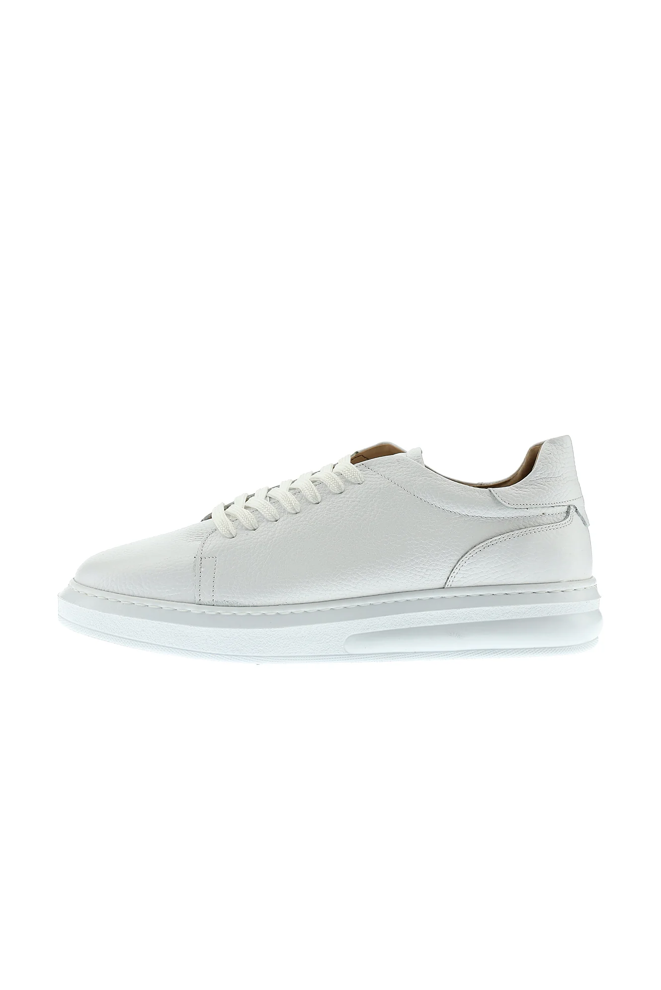 Beyaz 4 Mevsim Sneaker Deri Ayakkabı - Image 2