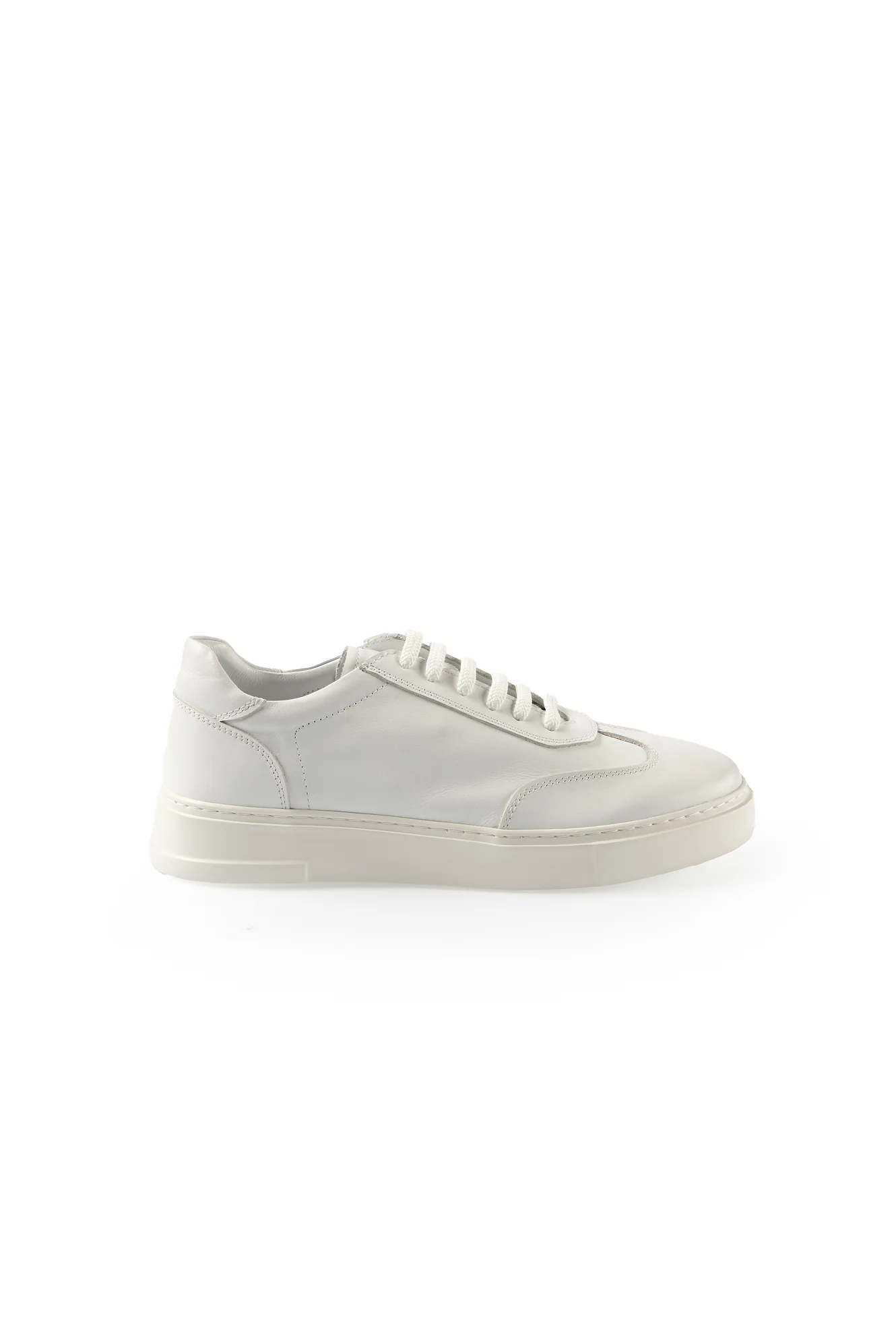 Beyaz Sneaker Deri Ayakkabı - Image 3