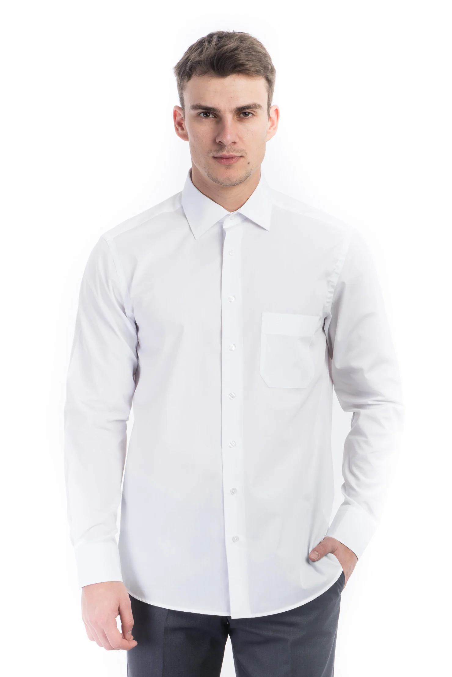 Beyaz Tt.Pamuk Polyester Gömlek - Image 2