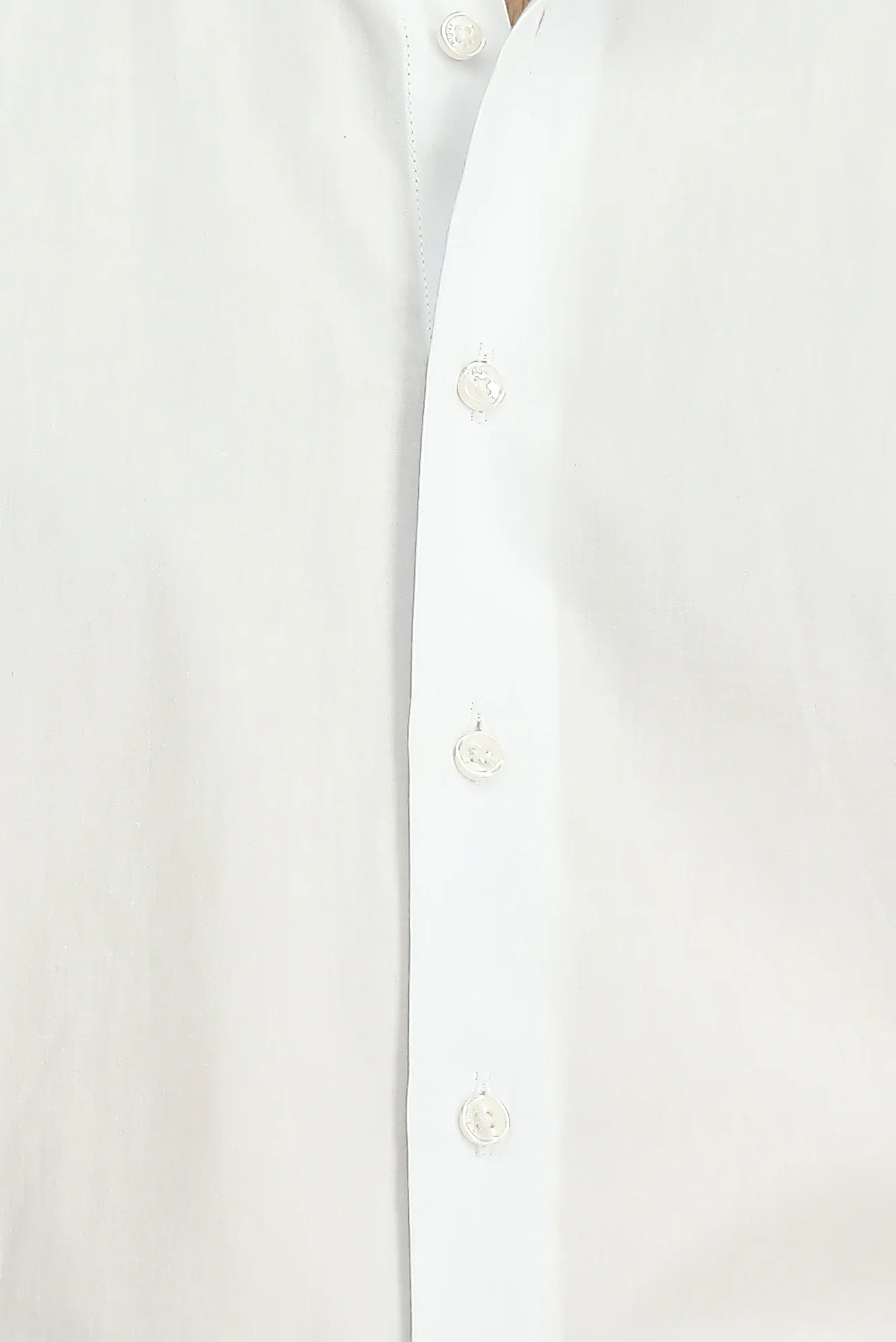 Beyaz Uzun Kol Slim Fit Dar Kesim Klasik Pamuk Gömlek - Image 6