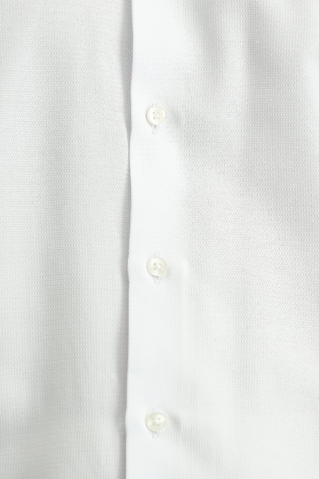 Beyaz Uzun Kol Slim Fit Dar Kesim Klasik Desenli Pamuklu Kolay Ütülenebilir Gömlek - Image 5