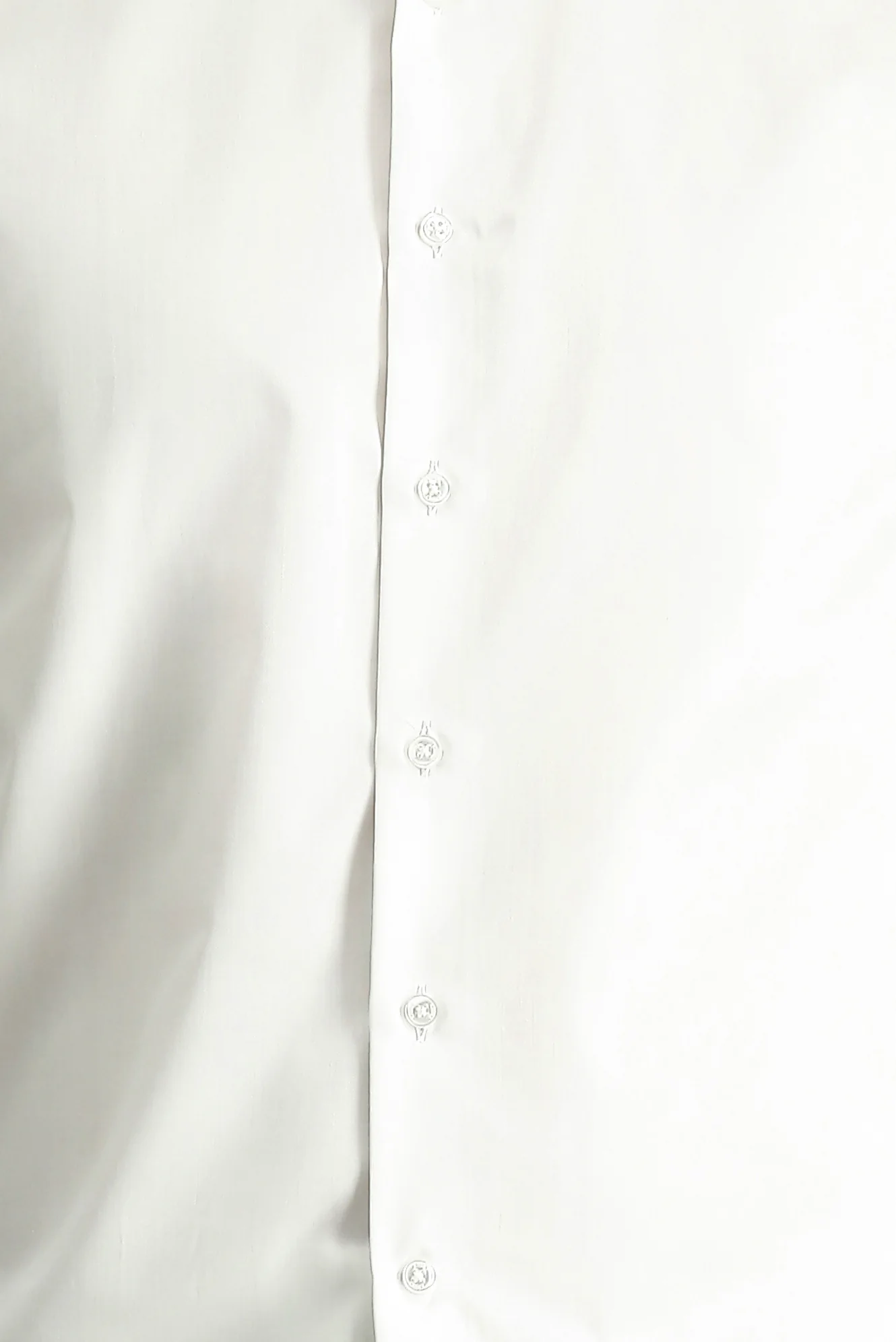 Beyaz Uzun Kol Slim Fit Dar Kesim Klasik Non Iron Saten Pamuklu Gömlek - Image 5