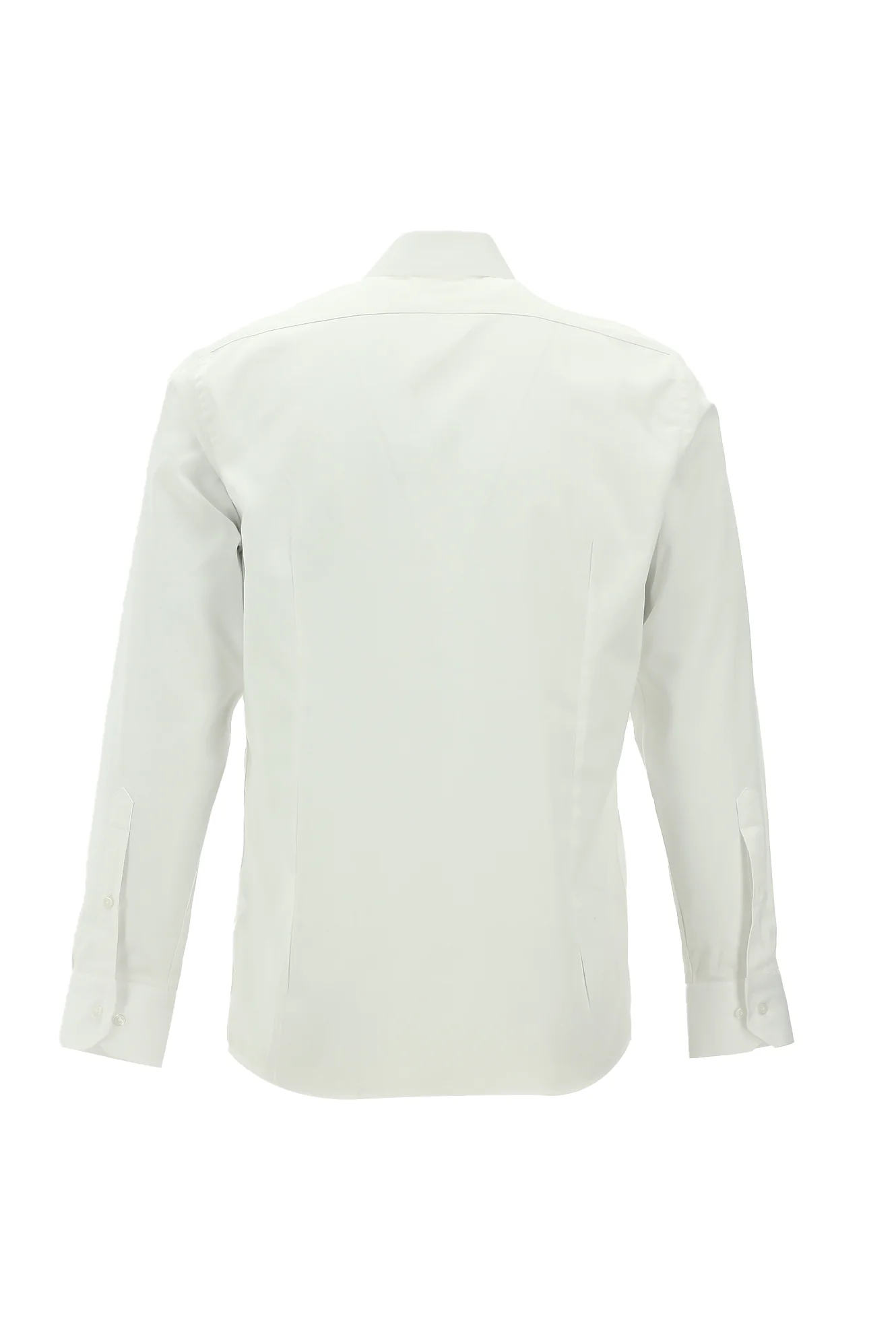 Beyaz Uzun Kol Slim Fit Dar Kesim Klasik Nano Care Su İtici Leke Tutmaz 4 Mevsim Pamuk Gömlek - Image 6