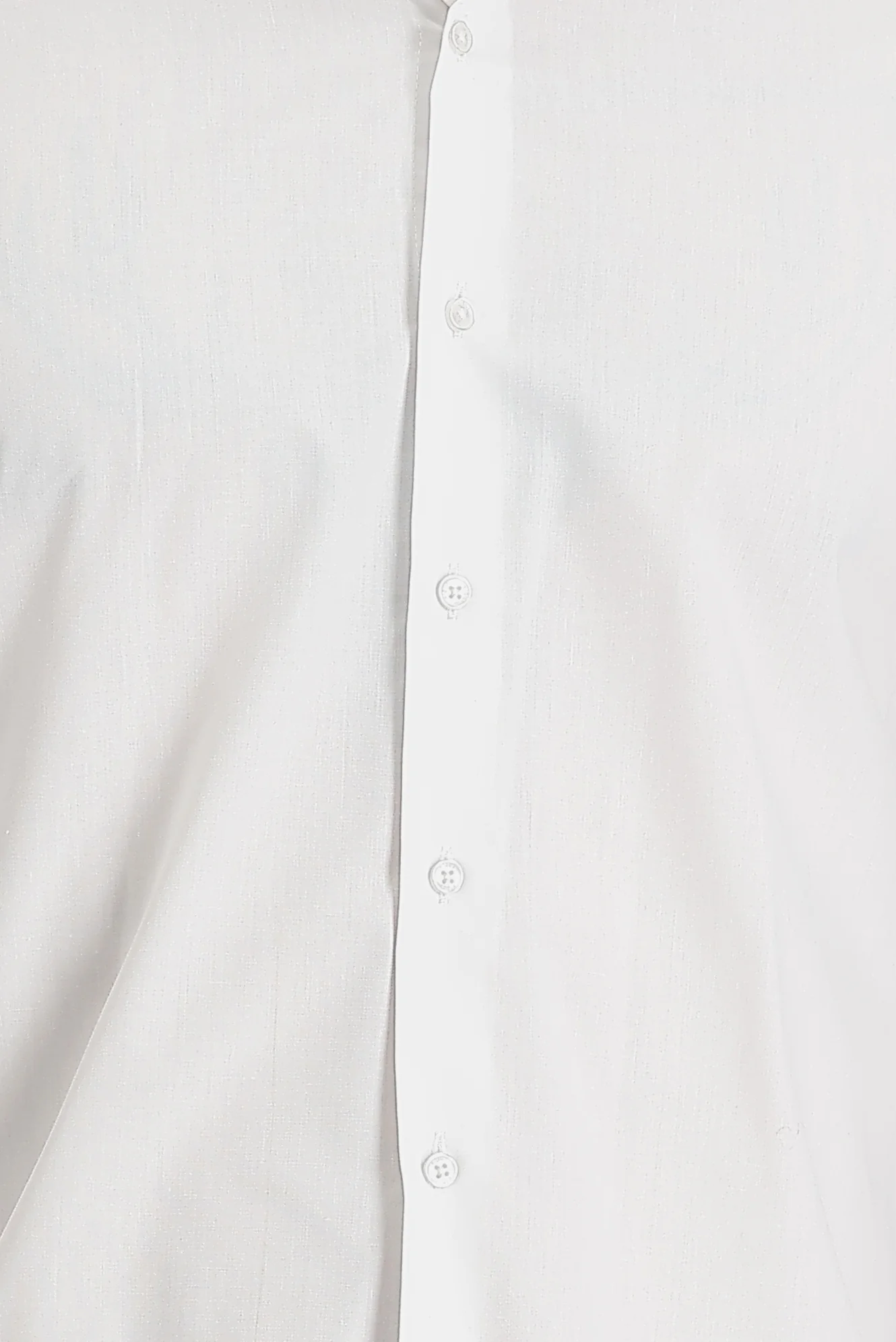 Beyaz Uzun Kol Slim Fit Dar Kesim Klasik Pamuklu Gömlek - Image 4