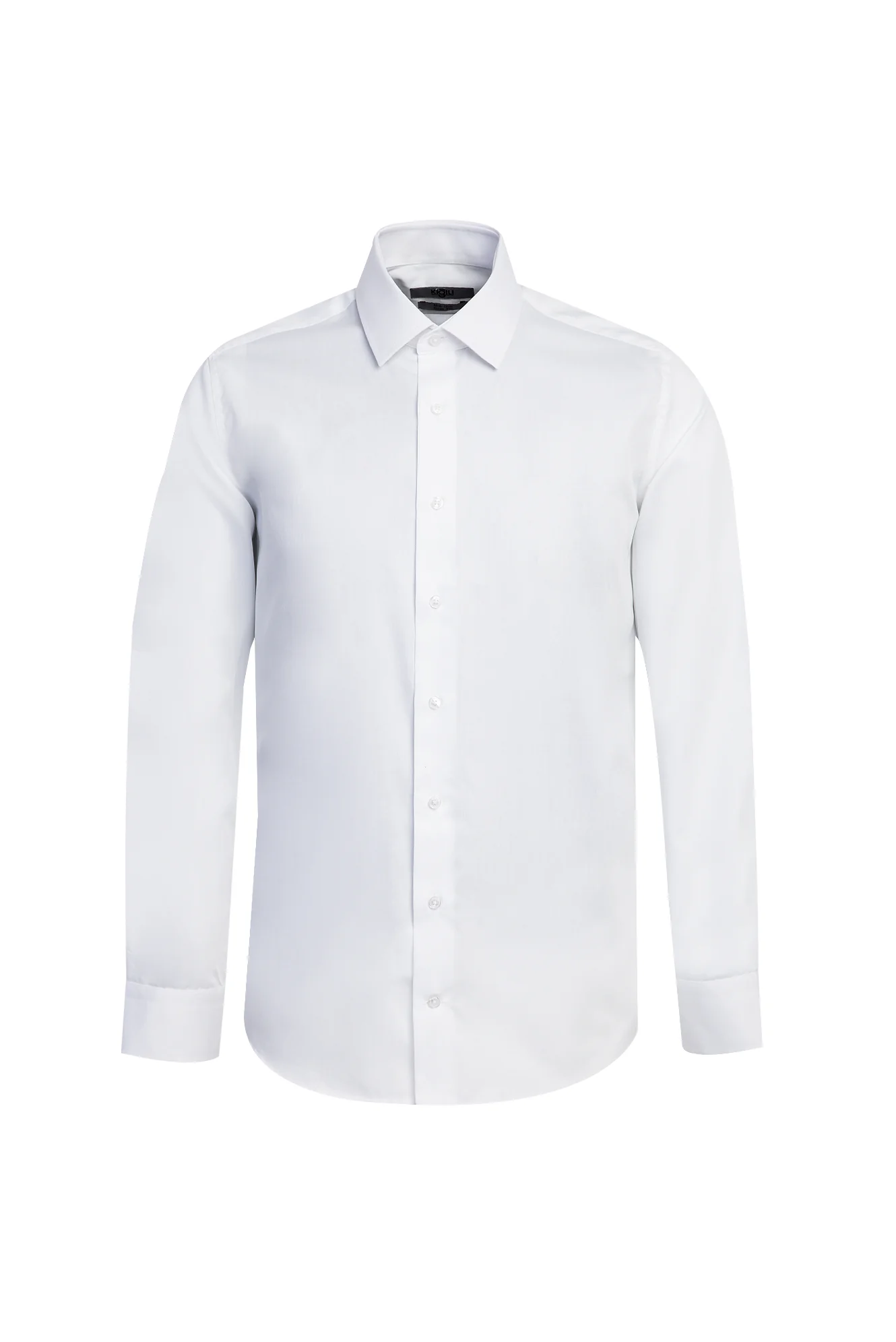 Beyaz Uzun Kol Slim Fit Dar Kesim Non Iron Pamuklu Gömlek
