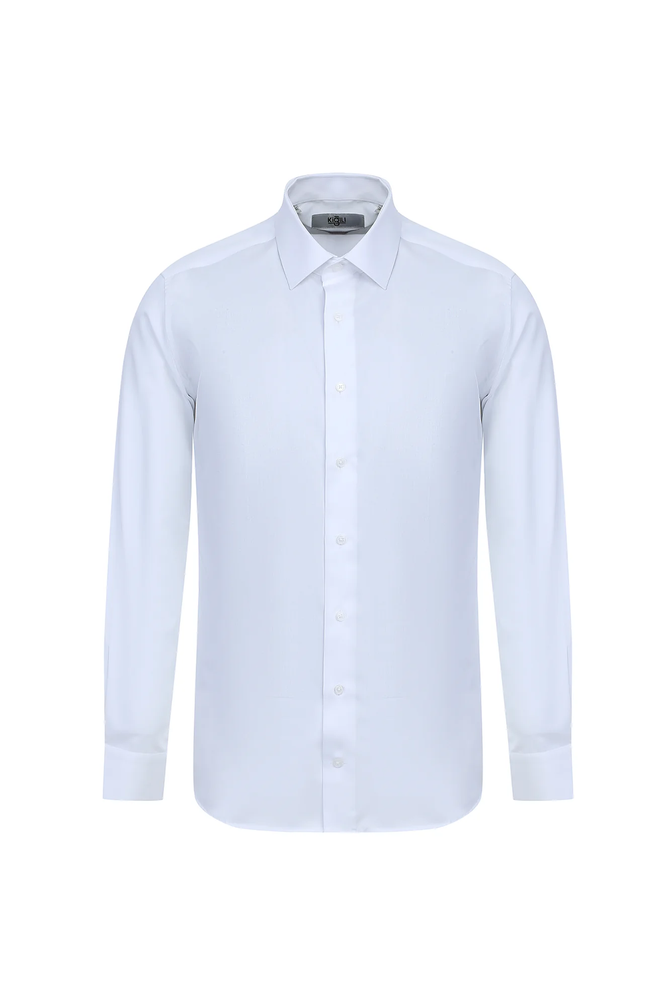 Beyaz Uzun Kol Slim Fit Dar Kesim Non Iron Klasik Gömlek