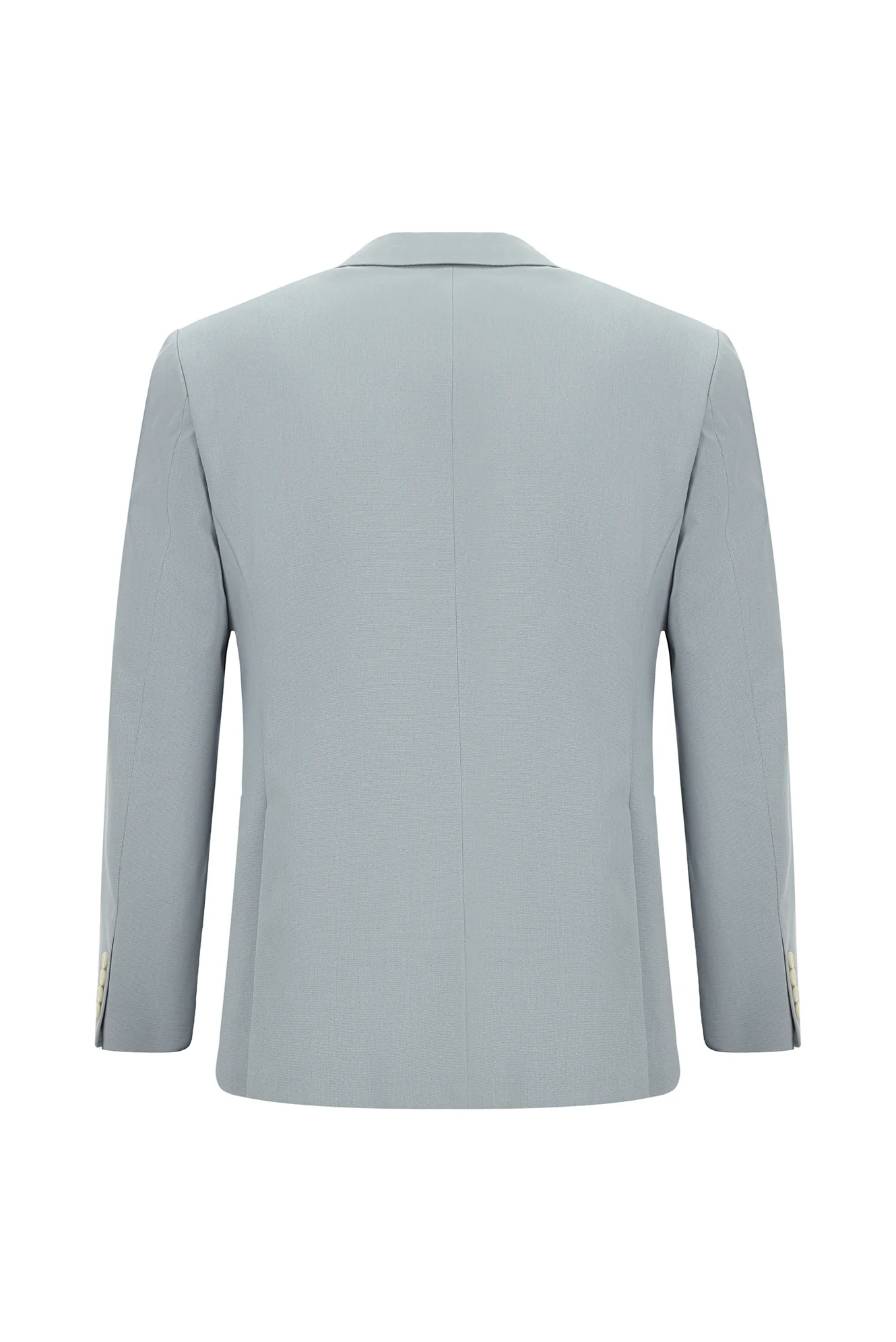 Bulut Gri 7 Drop Super Slim Fit Eksra Dar Kesim Pamuklu Lyocell Kruvaze Takım Elbise - Image 3