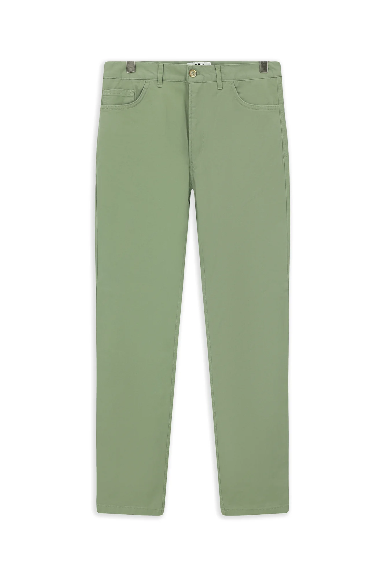 Çağla Yeşili Relaxed Fit Rahat Kesim Likralı Yandan Cepli Kanvas / Chino Pantolon - Image 7