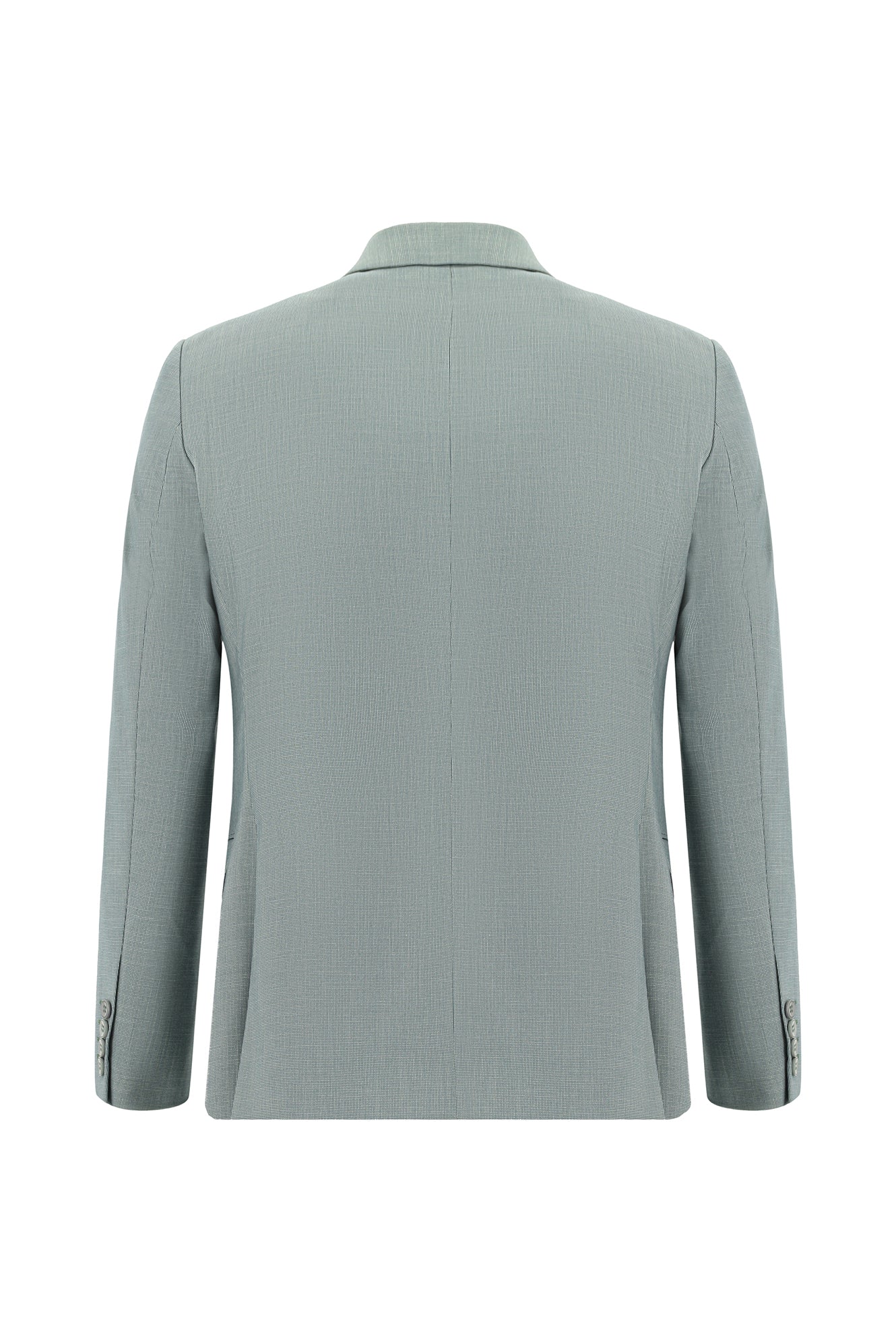 Çağla Yeşili 7 Drop Slim Fit Dar Kesim Desenli Takım Elbise - Image 3