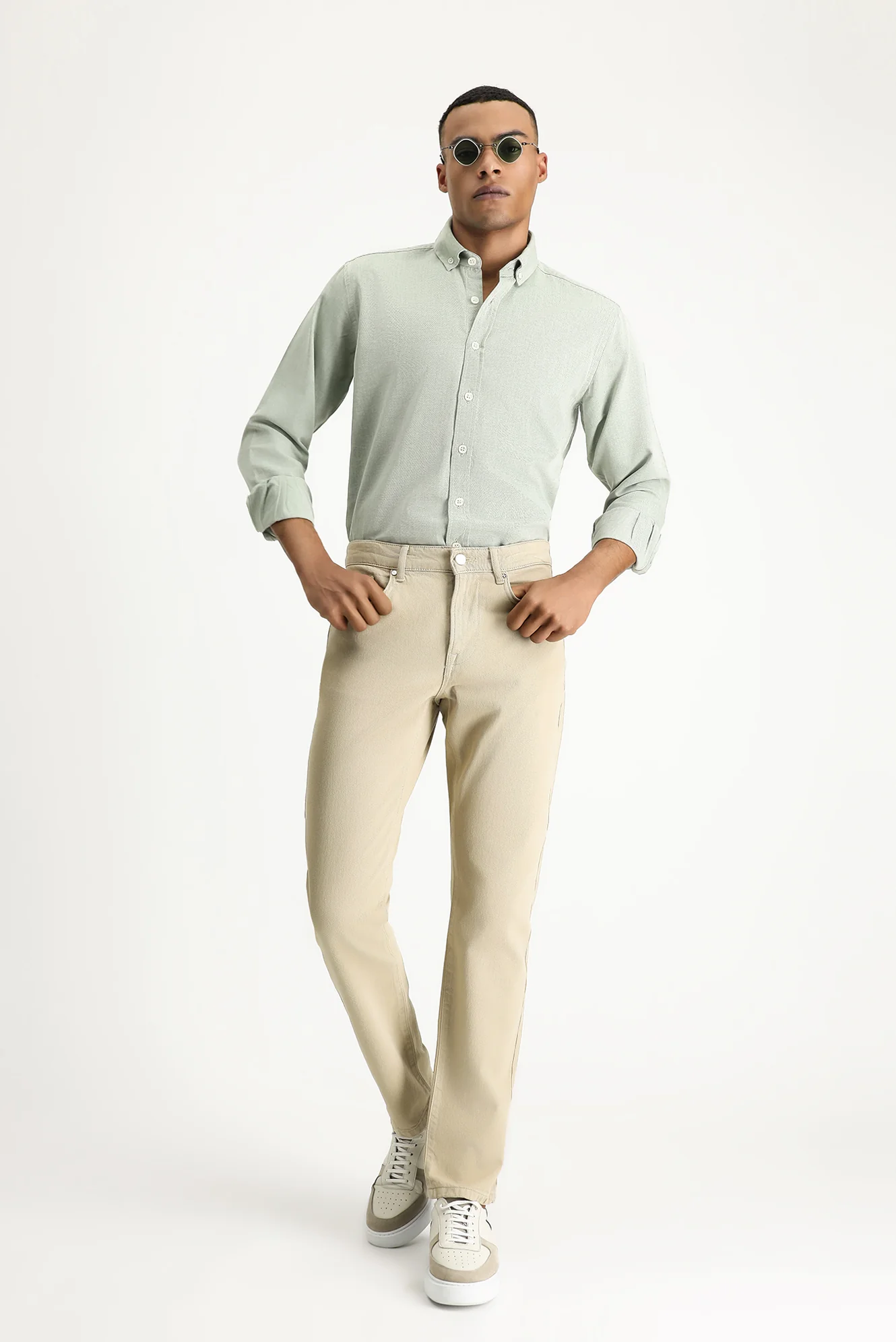 Camel Regular Fit Standart Kesim Denim Pamuk Pantolon