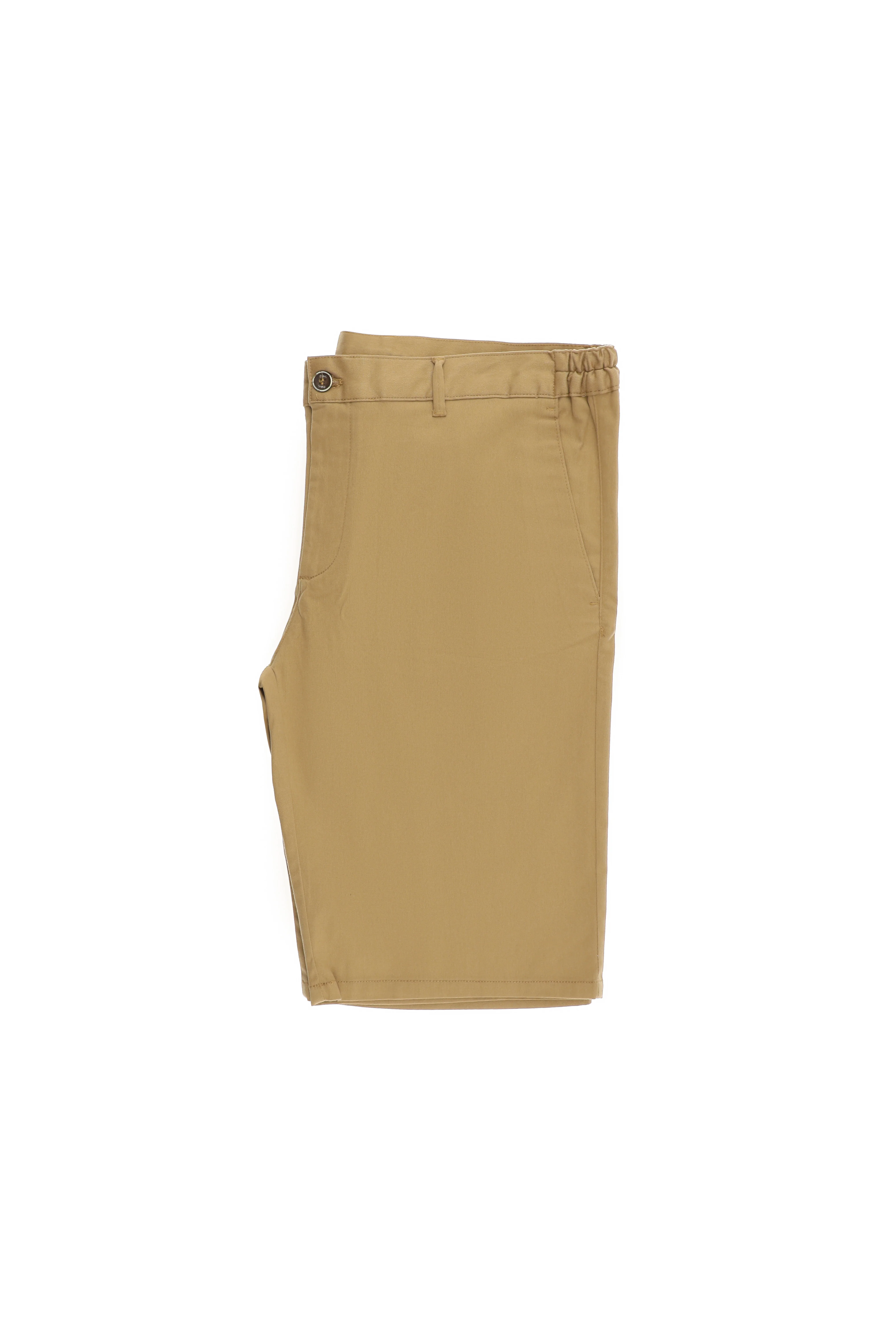 Camel Slim Fit Dar Kesim Likralı Bermuda Şort - Image 2