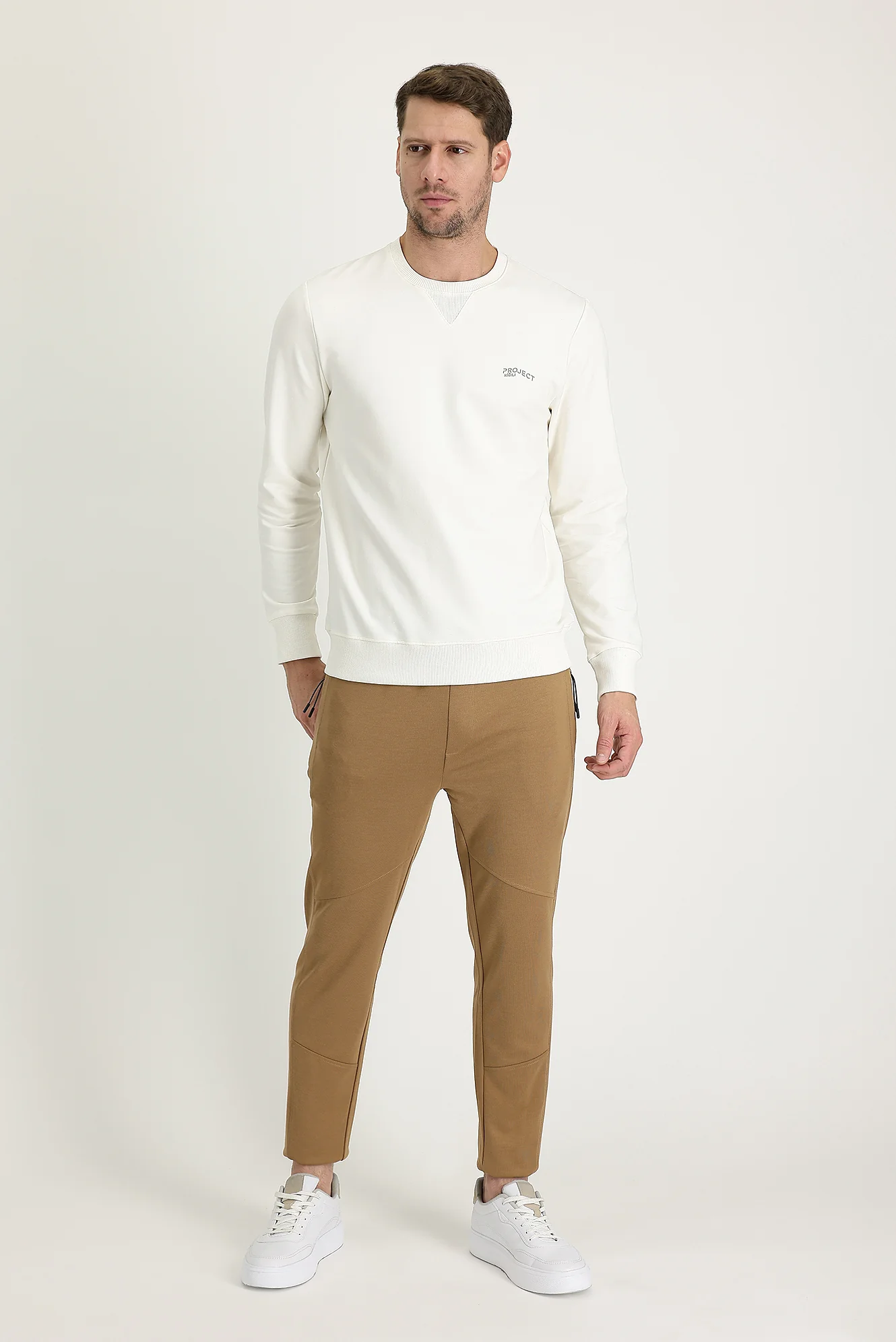 Camel Slim Fit Dar Kesim Sweatpant / Eşofman - Image 2