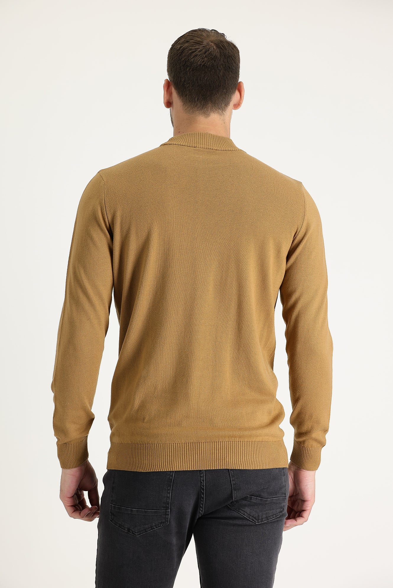 Camel Yarım Balıkçı Yaka Regular Fit Triko Kazak - Image 3