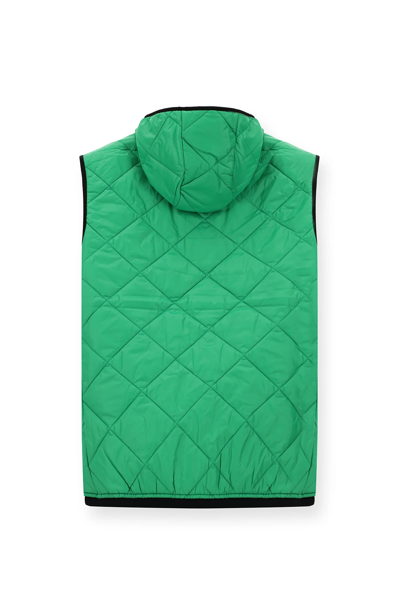 Çimen Yeşili Kapüşonlu Kapitone Spor Yelek - Image 7