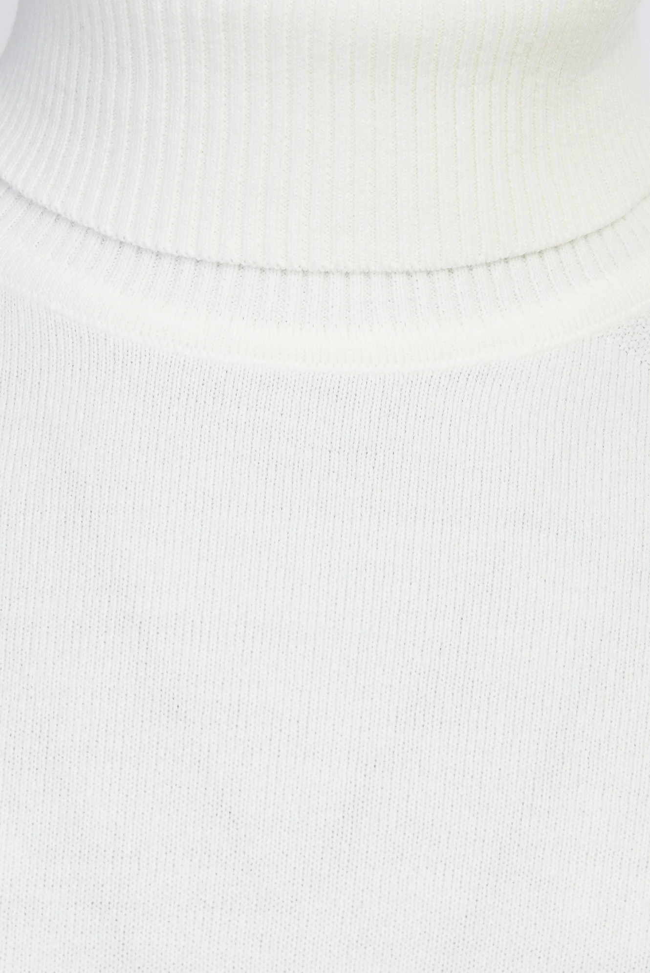 Ekru Balıkçı Yaka Slim Fit Dar Kesim Triko Kazak - Image 3