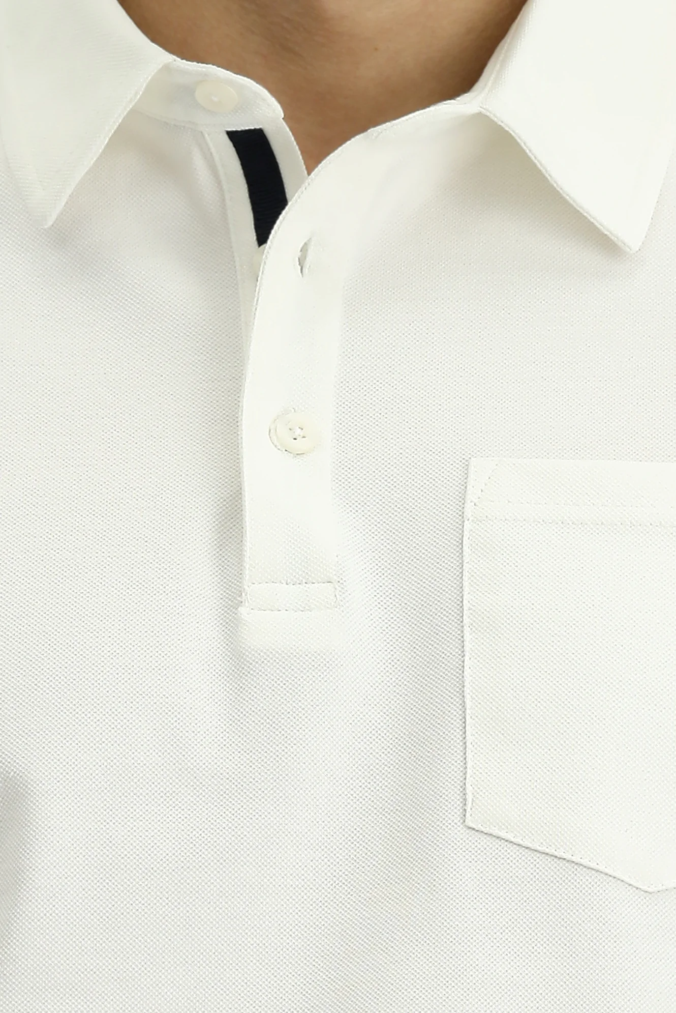Ekru Regular Fit Pamuk Cepli Polo Yaka Tişört - Image 5