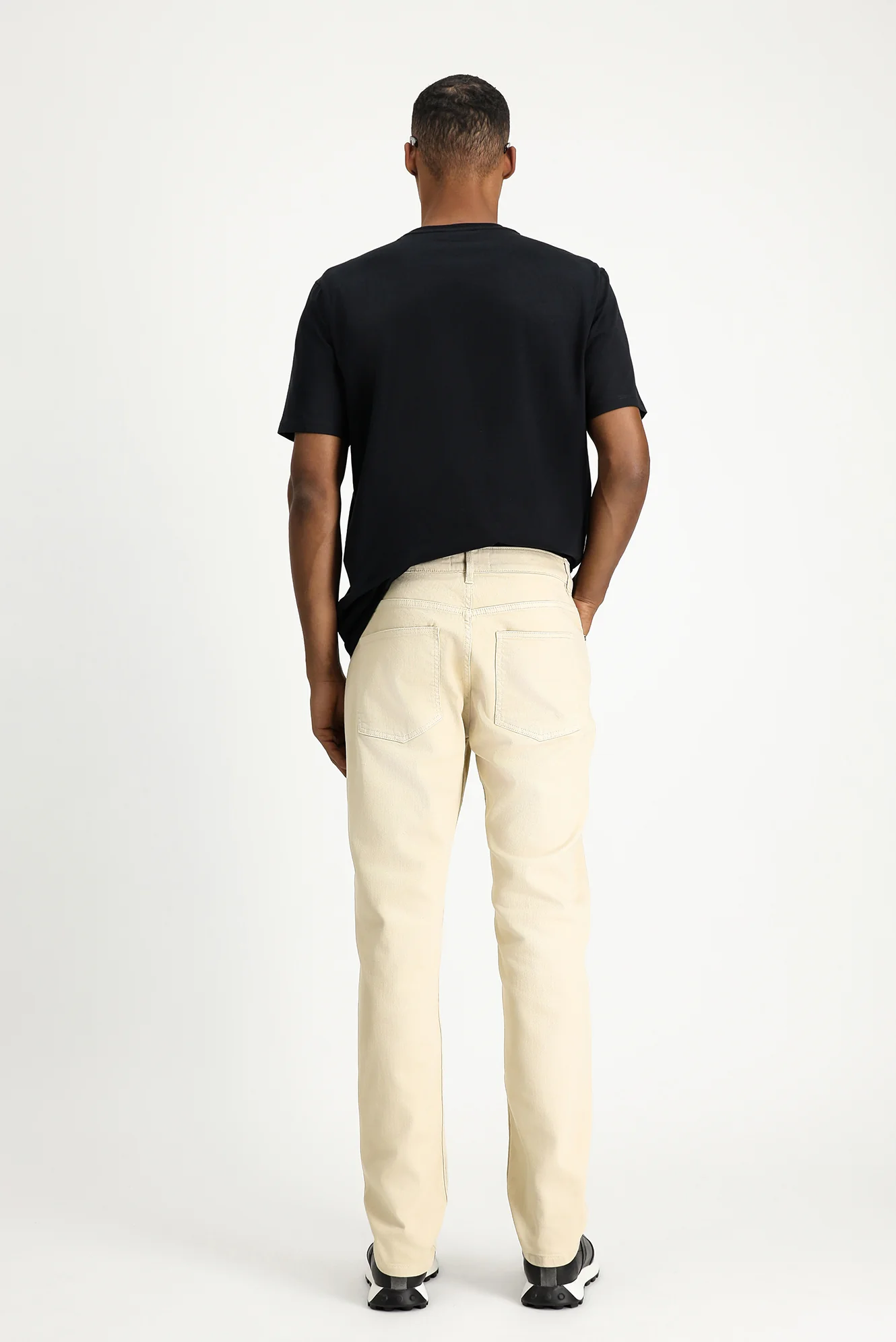 Ekru Relaxed Fit Rahat Kesim Likralı Kanvas / Chino Pantolon - Image 4