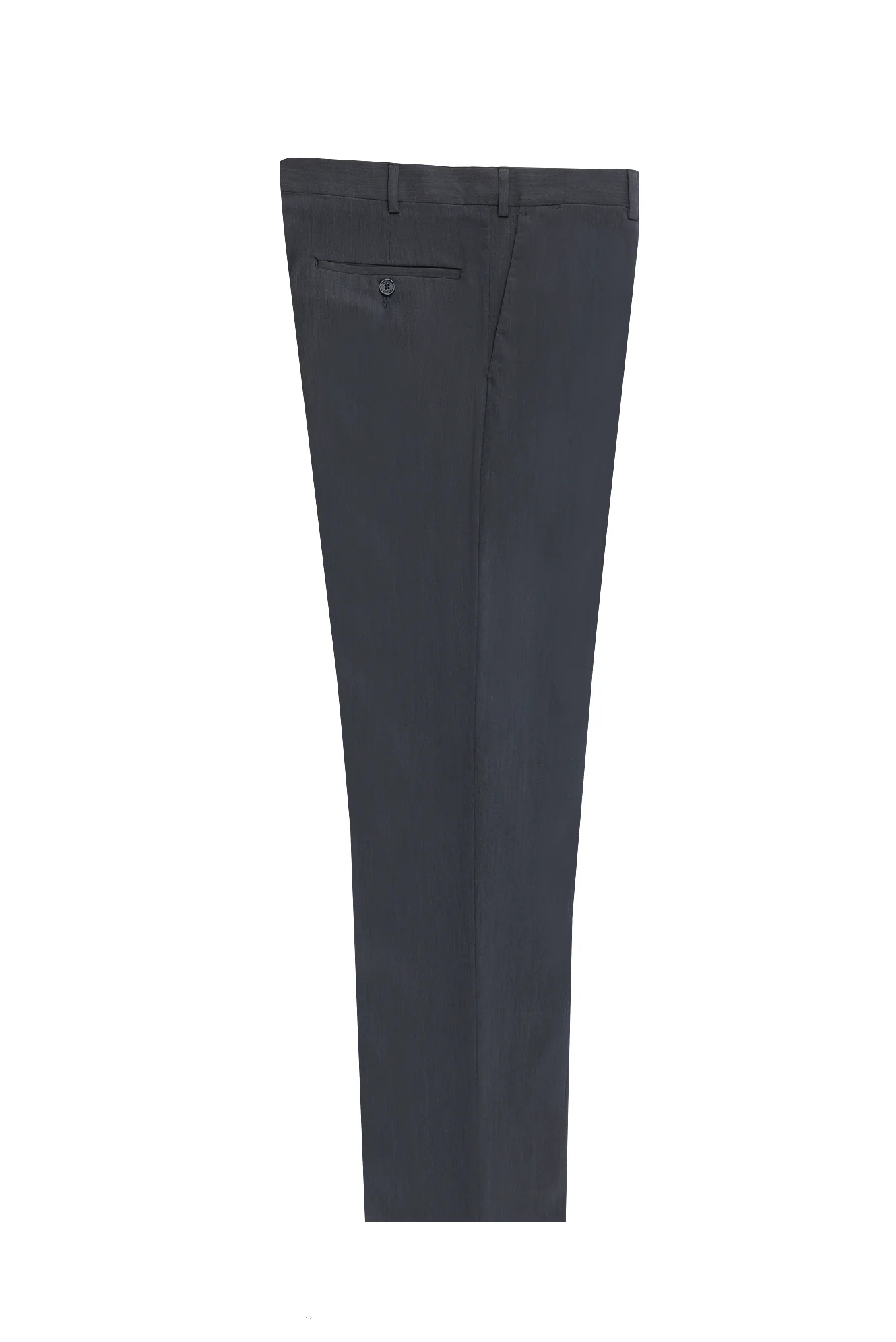 Füme Gri 6 Drop Regular Fit Standart Kesim Likralı Klasik Kumaş Pantolon