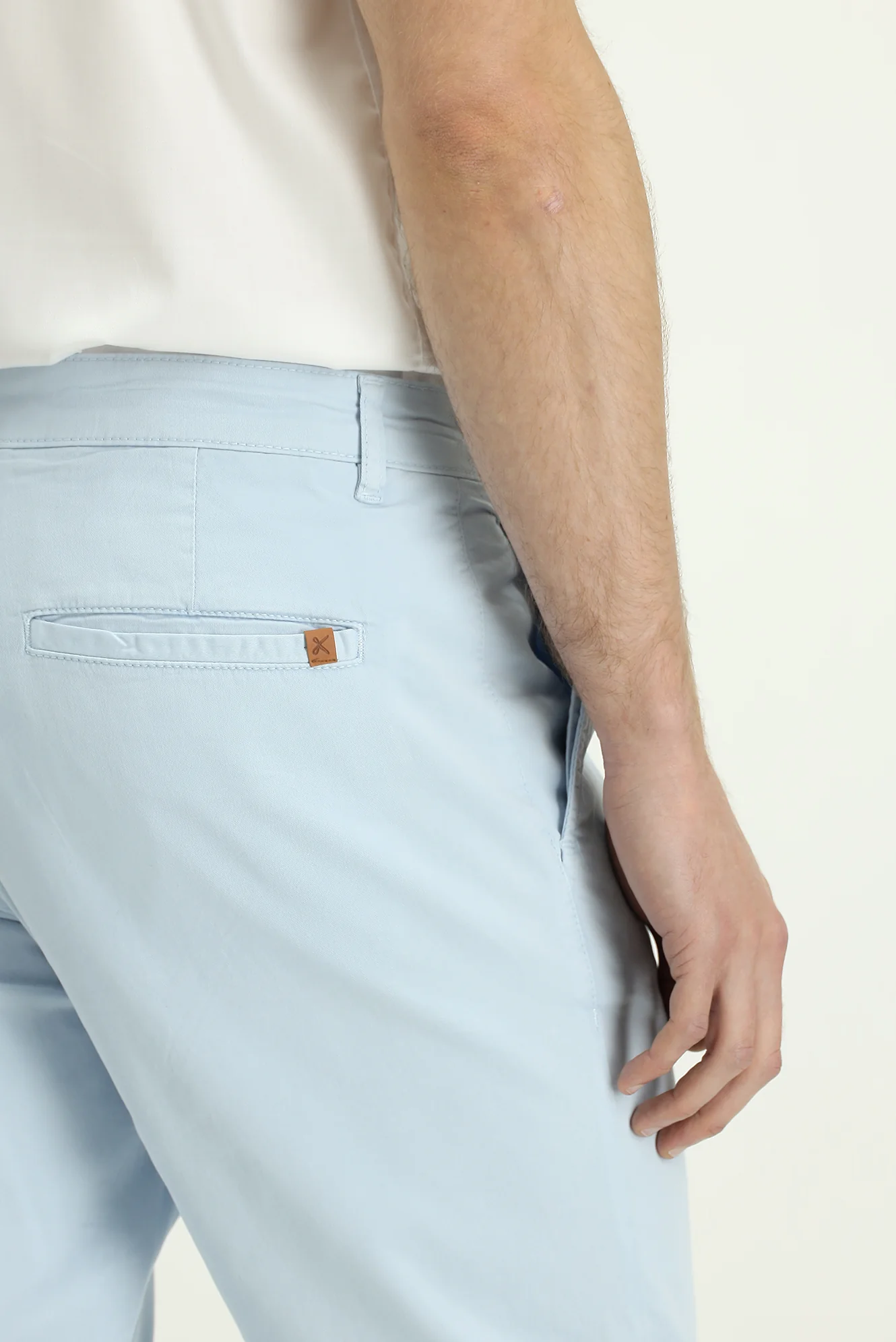 Gök Mavisi Regular Fit Standart Kesim Likralı Kanvas / Chino Pantolon - Image 6