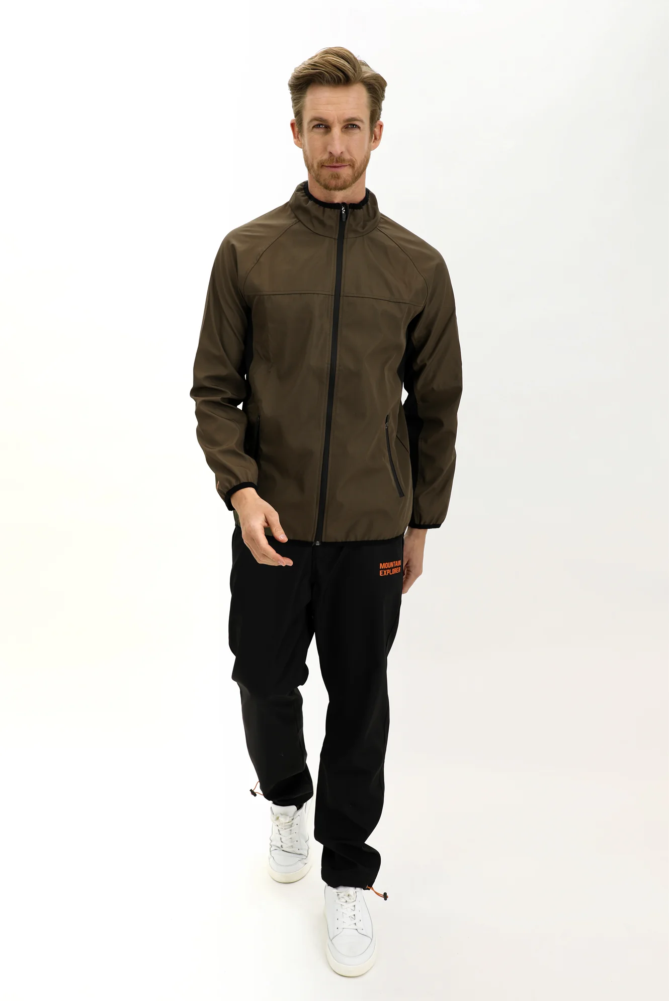 Haki Mevsimlik Outdoor Softshell Mont - Image 2