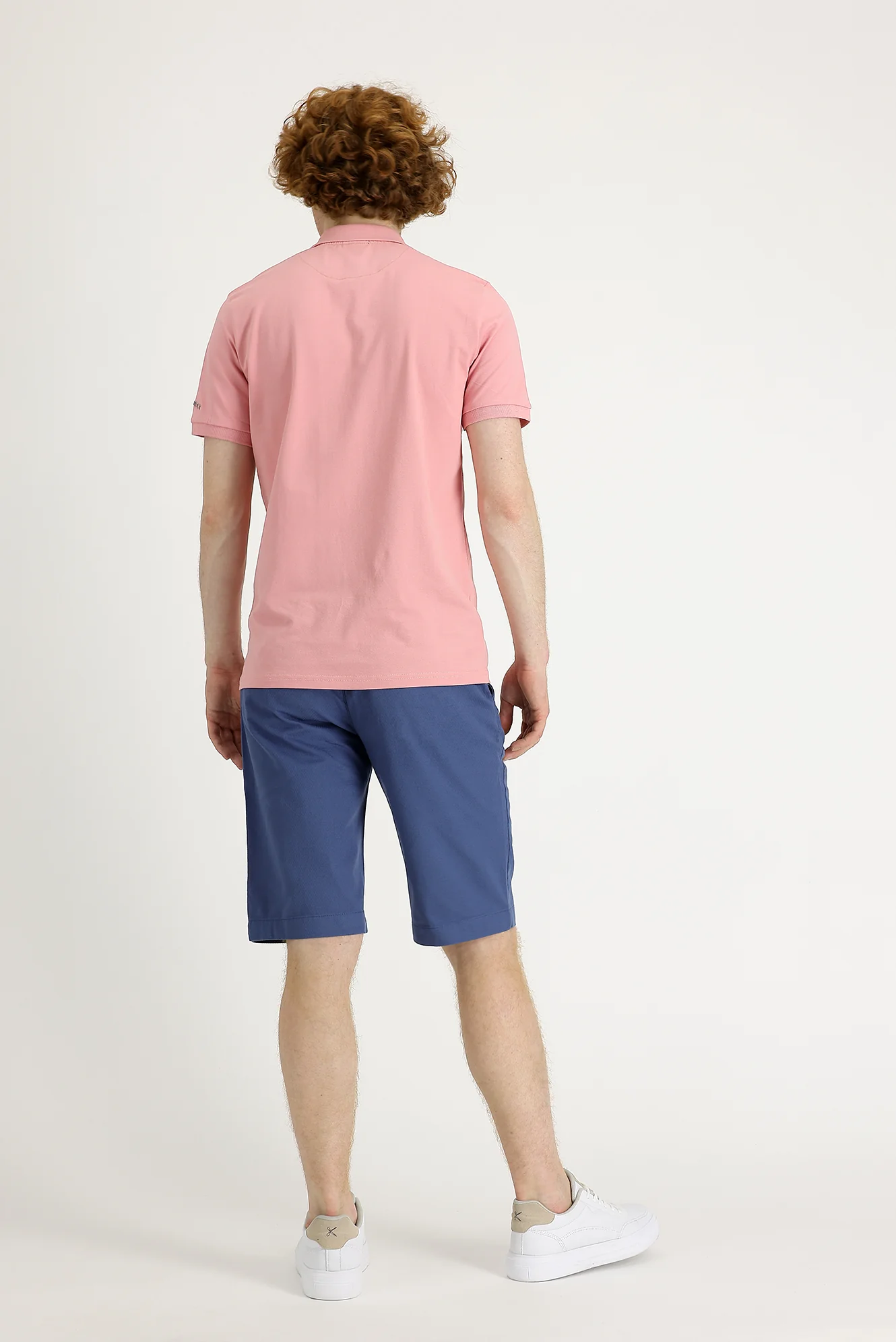 Havacı Mavi Regular Fit Standart Kesim Pamuklu Bermuda Şort - Image 3