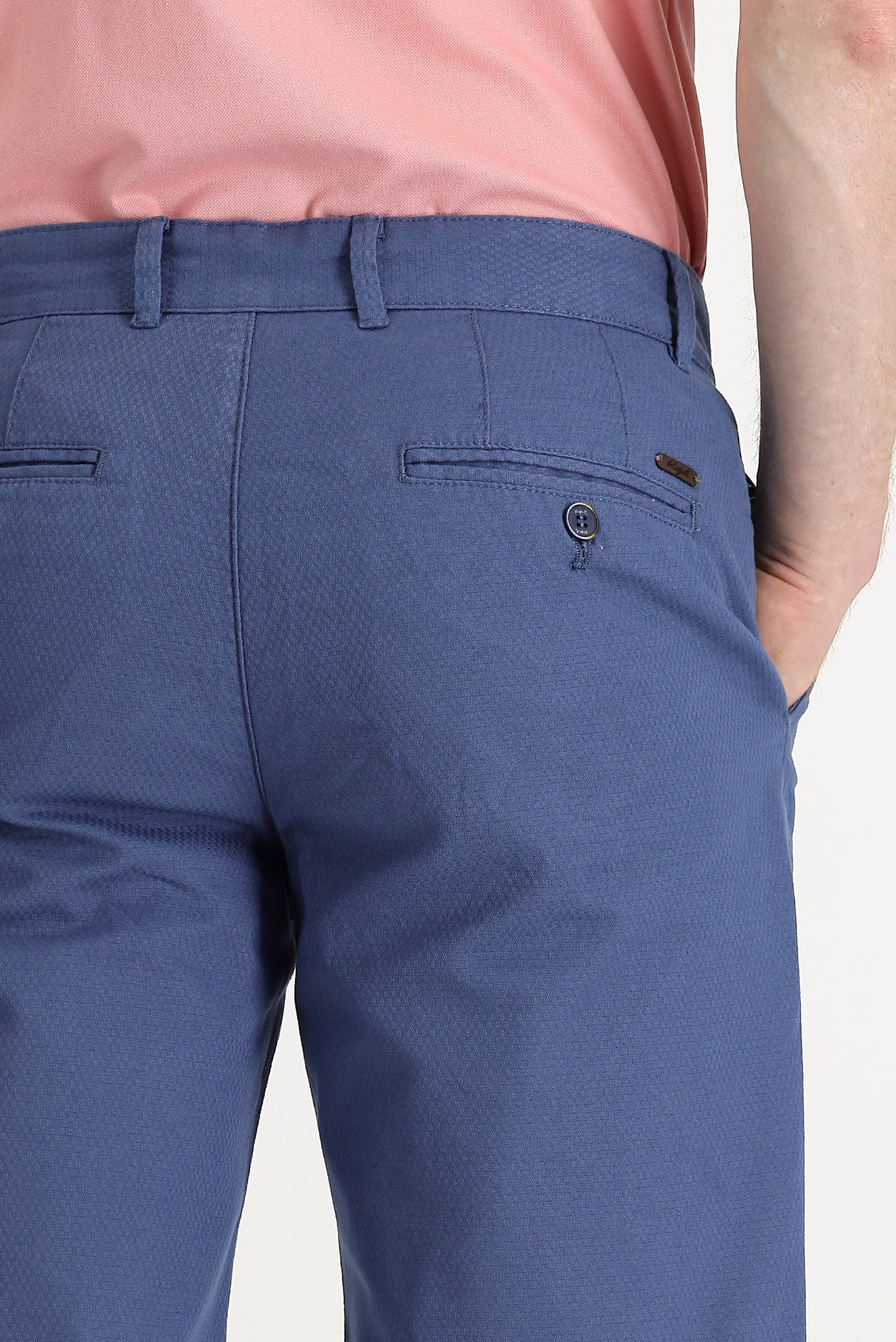 Havacı Mavi Regular Fit Standart Kesim Pamuklu Bermuda Şort - Image 4