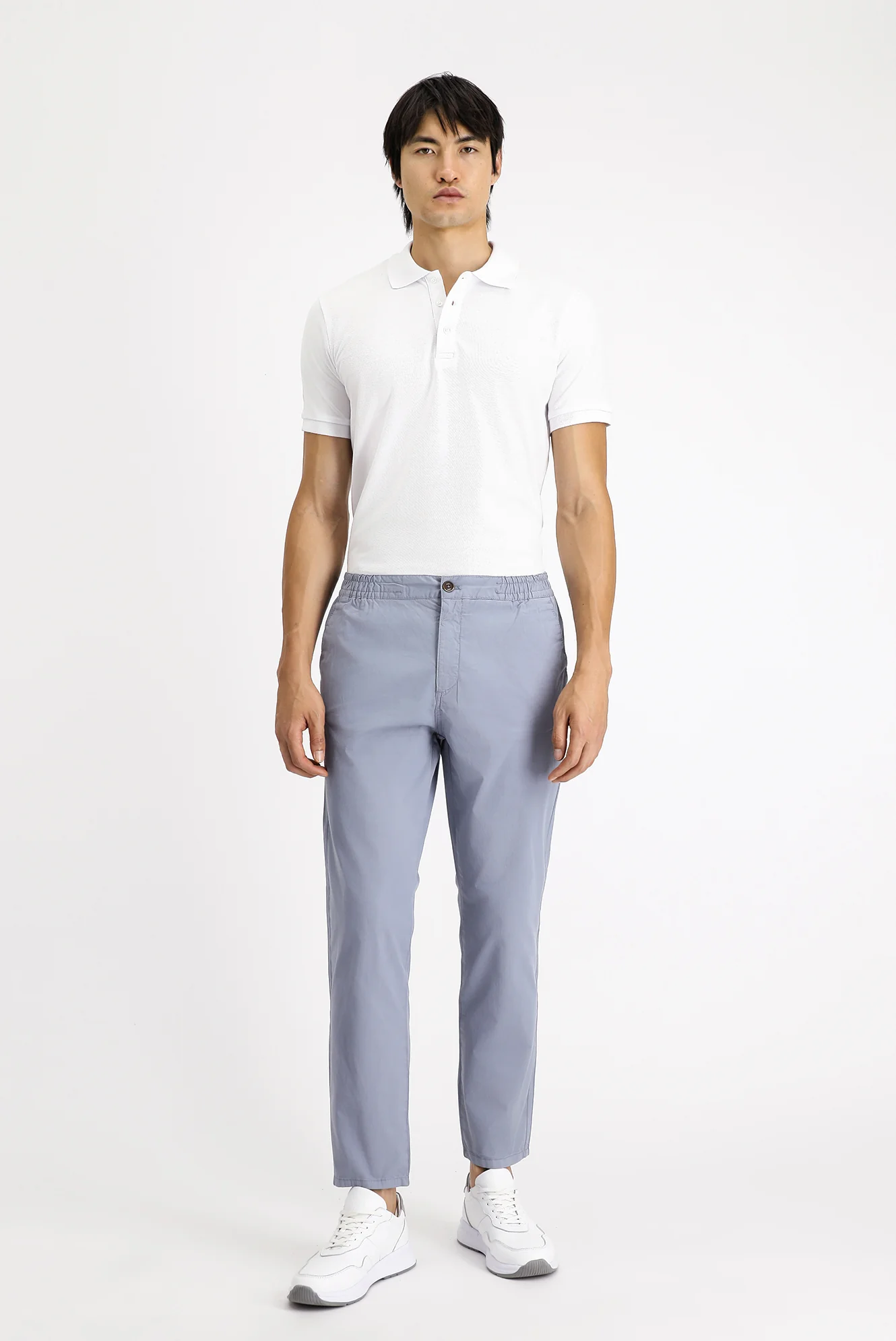 Havacı Mavi Regular Fit Standart Kesim Beli Lastikli Likralı Kanvas / Chino Pantolon - Image 2