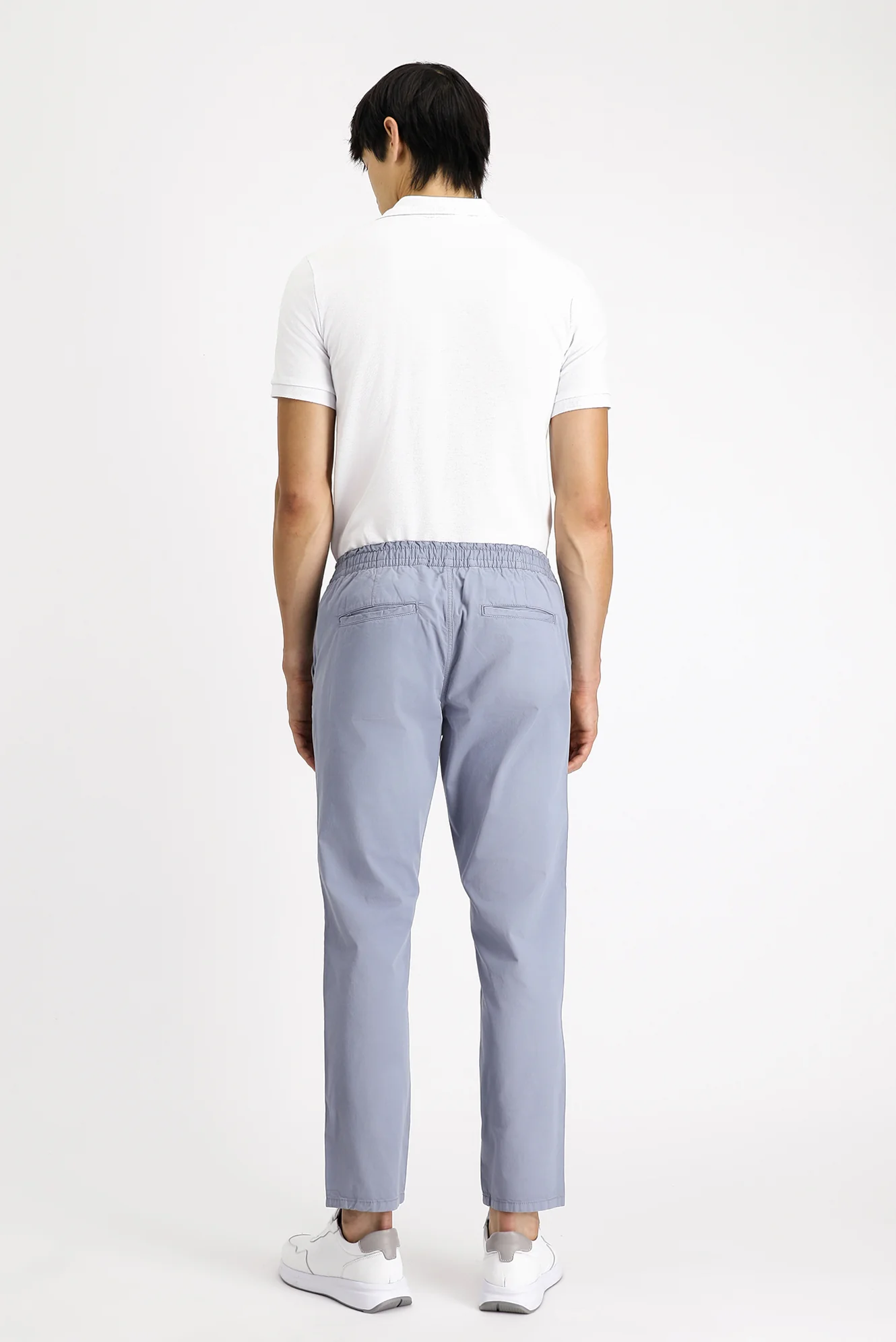 Havacı Mavi Regular Fit Standart Kesim Beli Lastikli Likralı Kanvas / Chino Pantolon - Image 4